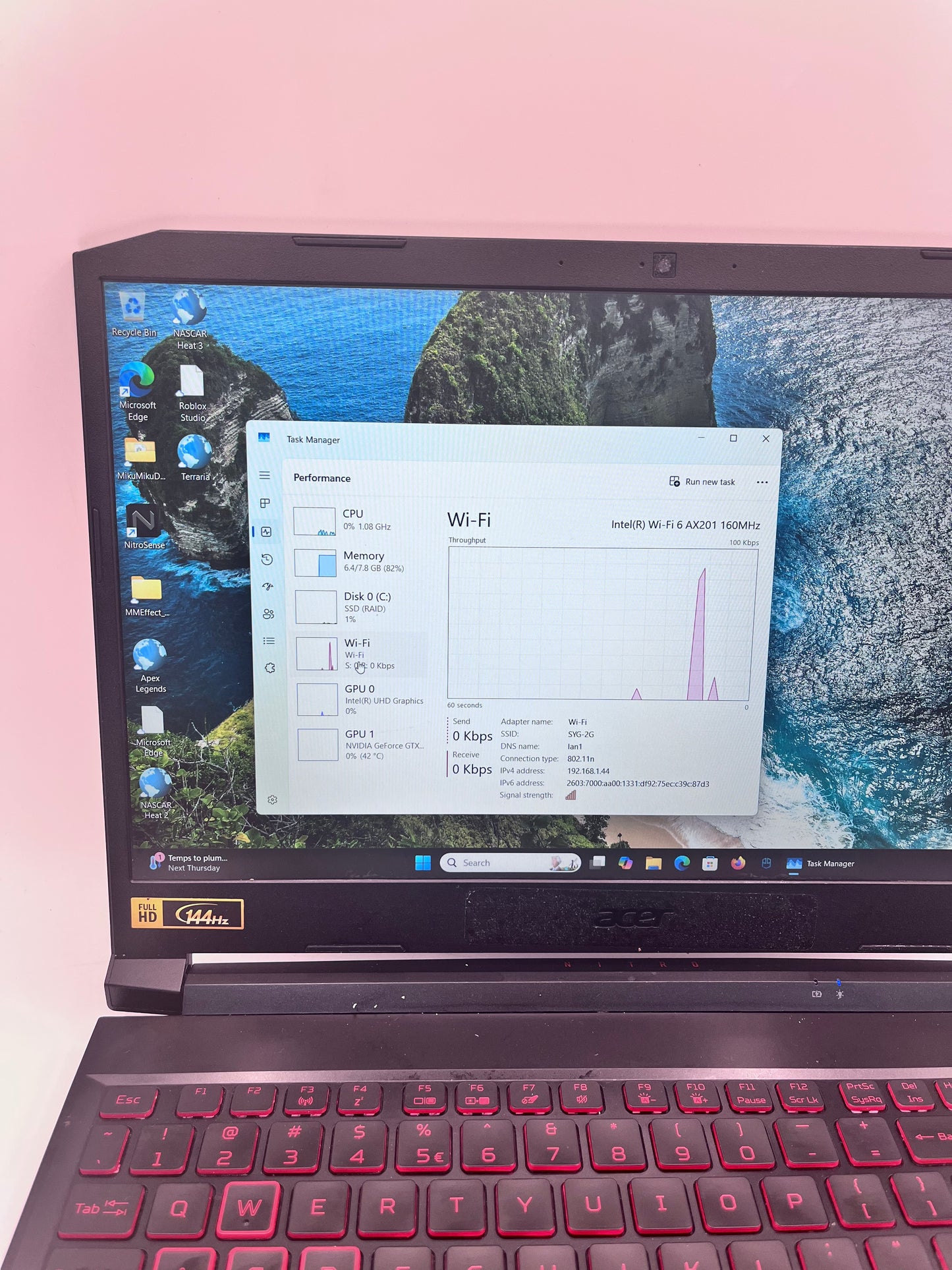 Acer Nitro 5 N20C1 15-inch Core i5 GTX 1650 Laptop - Black