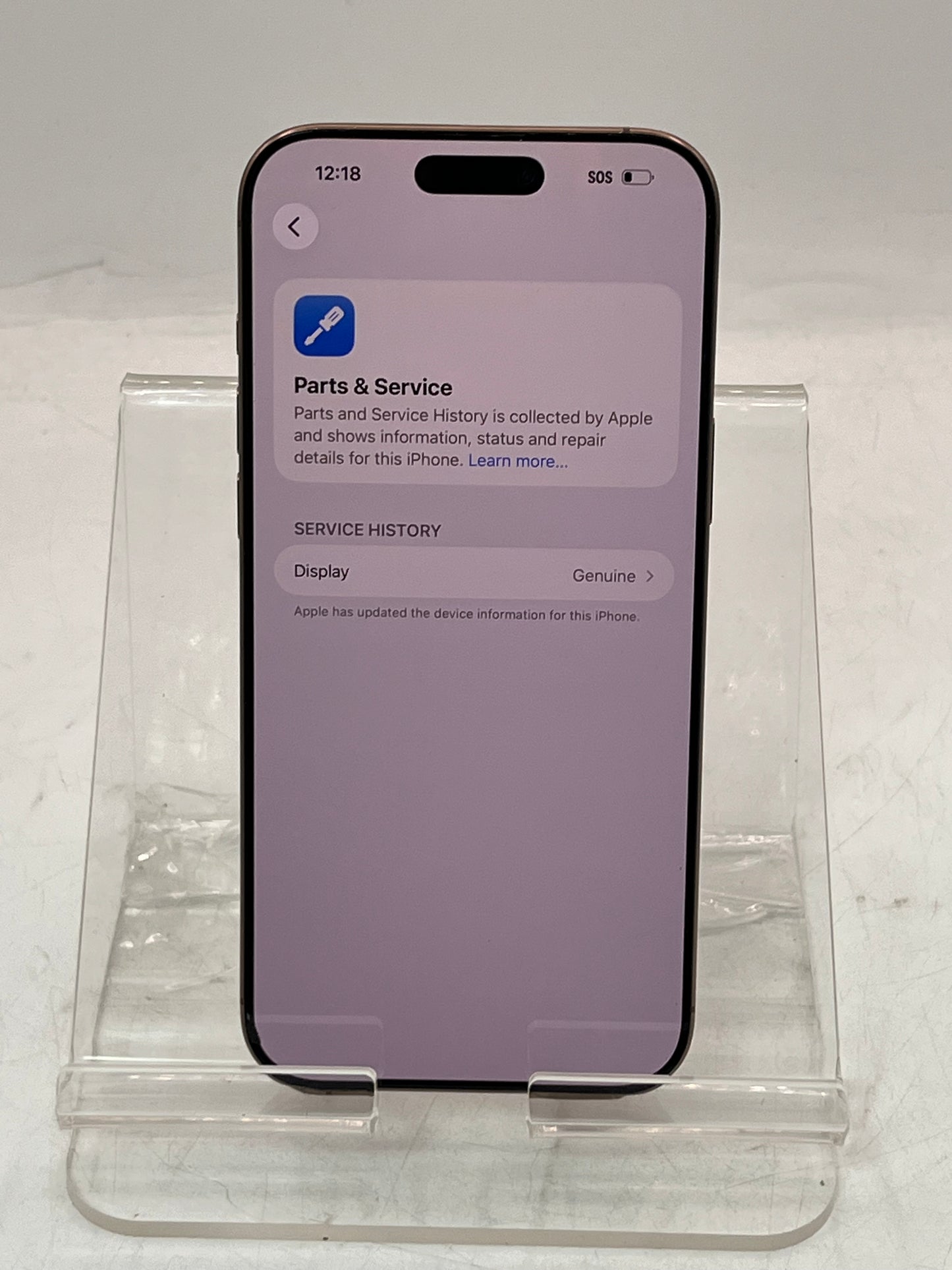 Spectrum Apple iPhone 16 Pro Max MYW53LL/A A3084 256GB Silver Broken