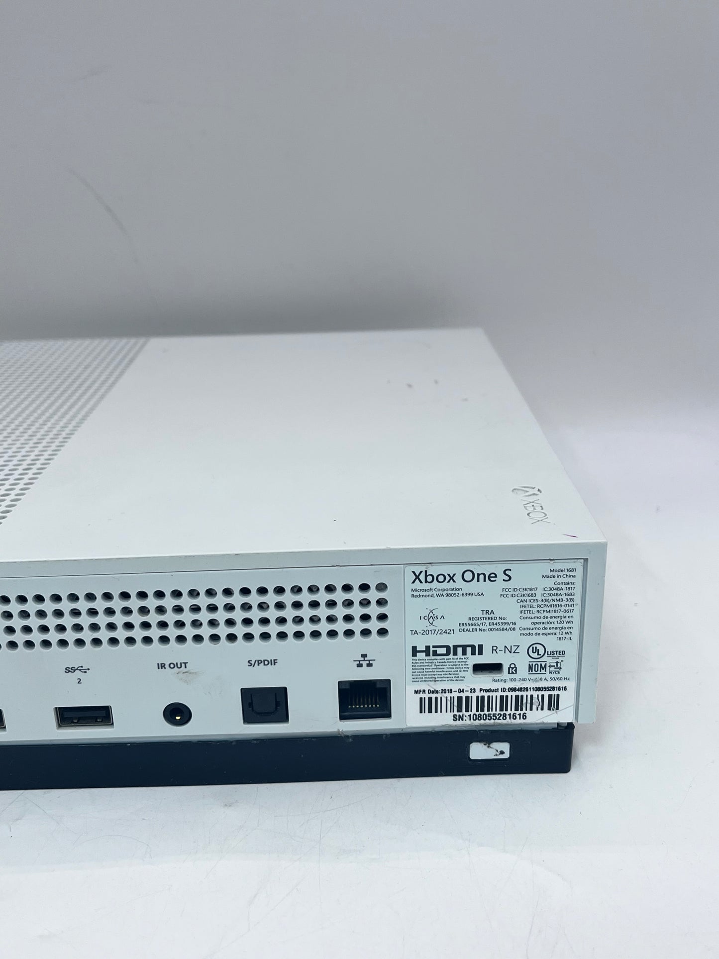 Microsoft Xbox One S 1681 1TB Console (White) with MW3 Edition Controller