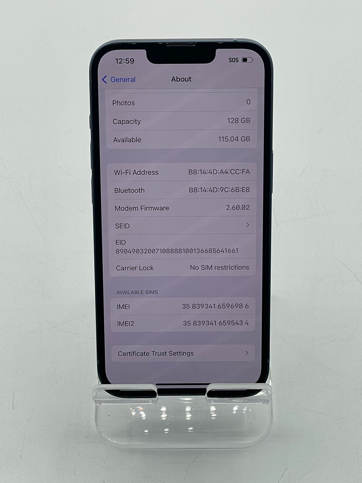 Unlocked Apple iPhone 14 6.1” 128GB Blue A2649 MPVH3LL/A Free Shipping