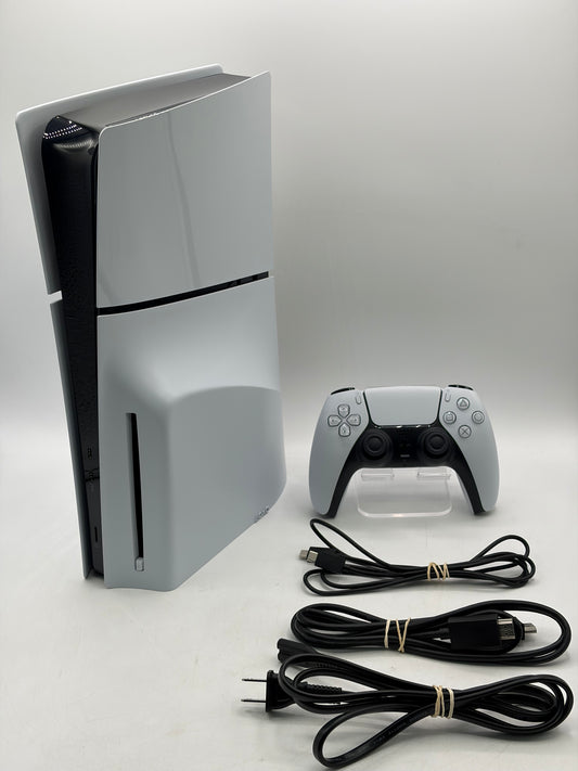 Sony PlayStation 5 Slim Disc PS5 1TB White Console Gaming System CFI-2015