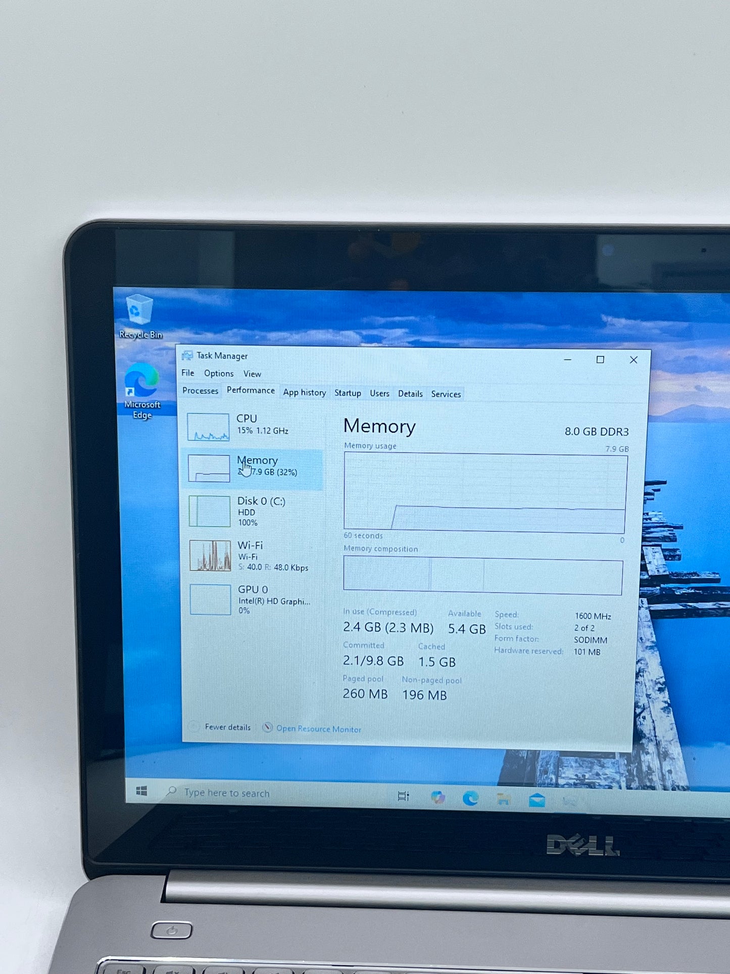 Dell Inspiron 15 7000 Series 7537 Laptop  Core i7 8GB  1TB - Silver