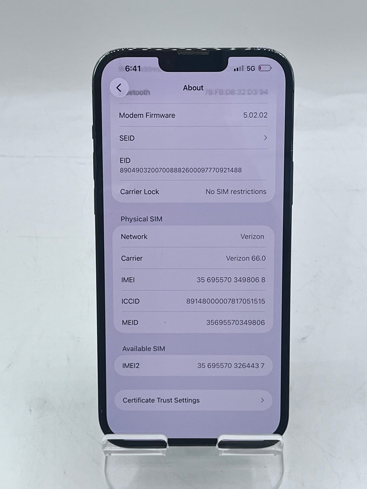 Unlocked Apple iPhone 13 Pro Max 6.7" MLF23LL/A A2484 128GB - Black