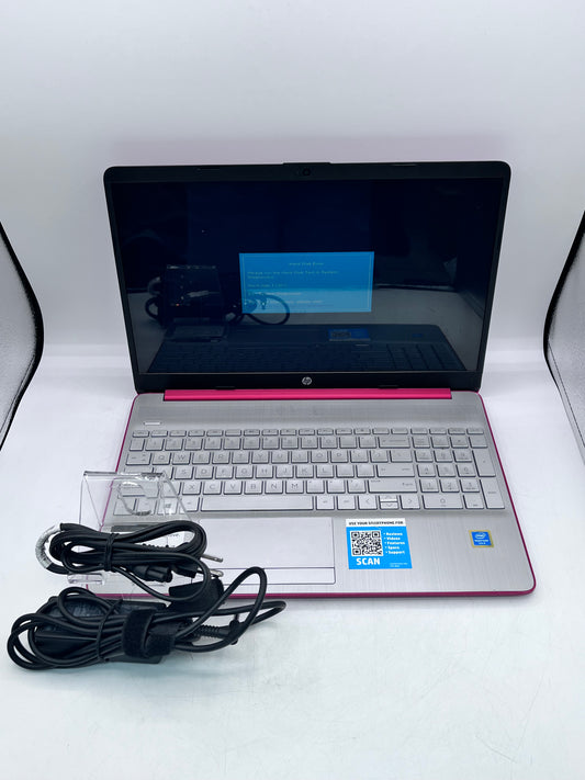 HP 15-DW1081WM Red Laptop 8GB RAM, Intel Pentium, 32GB HDD READ