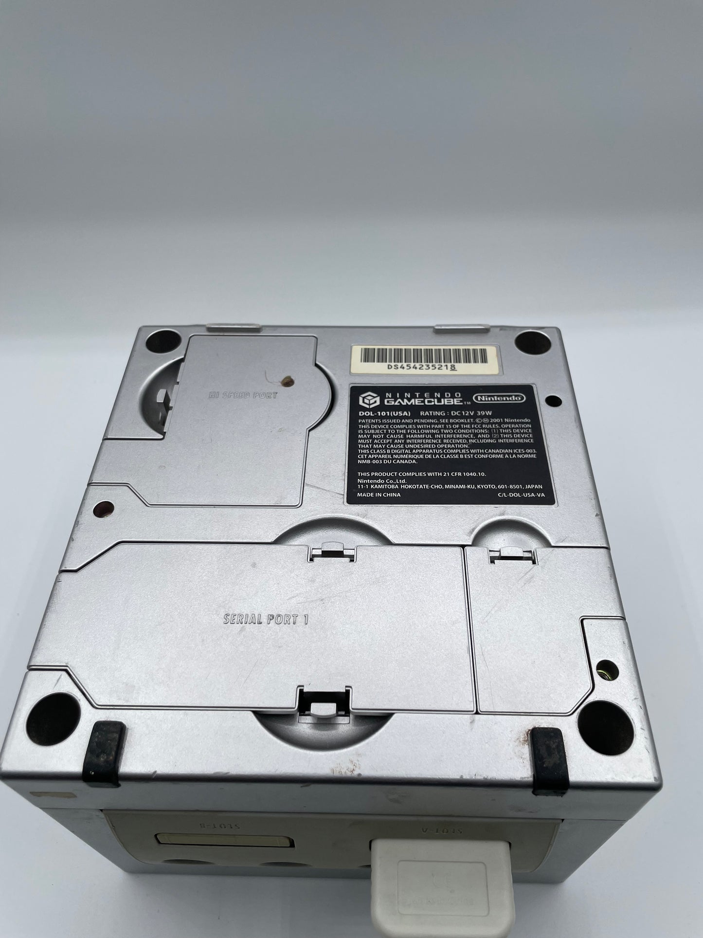 Nintendo GameCube (DOL-001) 2001 Silver For Parts Free Shipping!