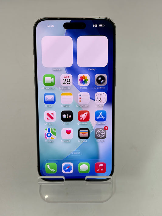 AT&T Only Apple iPhone 15 Pro Max 6.7" MU6H3LL/A A2849 1TB White Titanium 79% BH