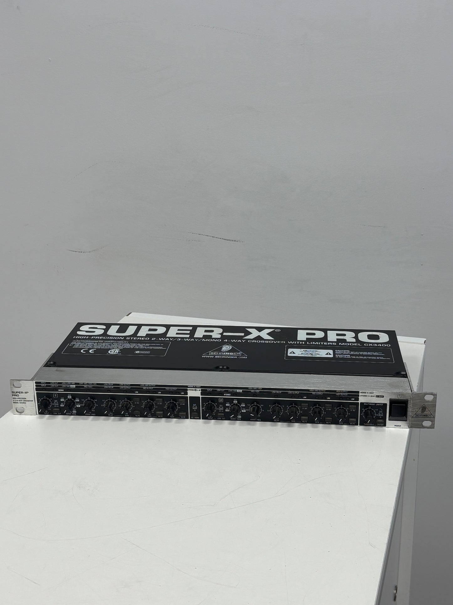 Behringer Super-X Pro CX3400 2/3-Way Stereo & 4-Way Mono Crossover