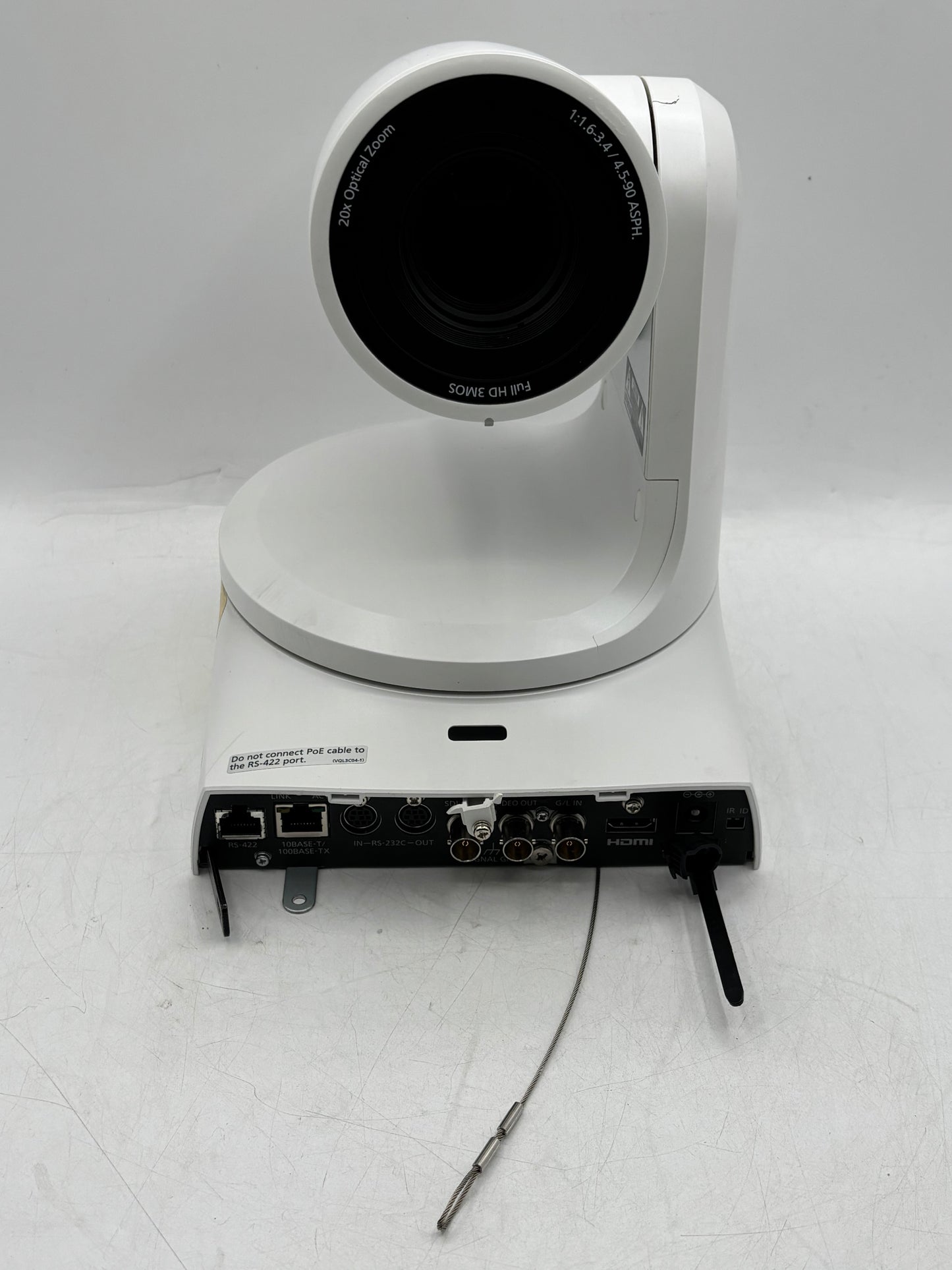 Panasonic AW-HE130WP 3G-SDI/HDMI/IP POE+ 3MOS HD PTZ Camera (AW-HE130) White