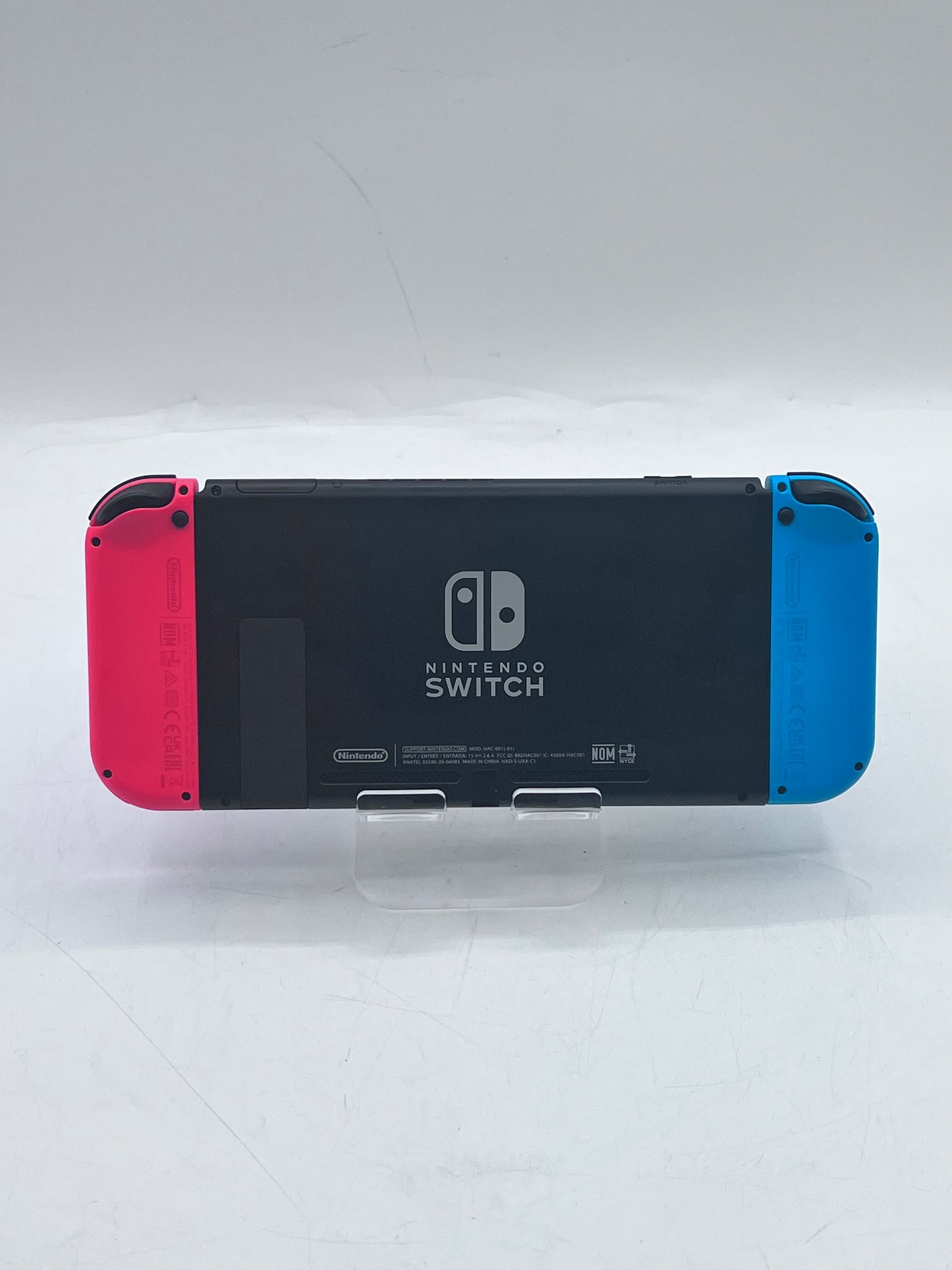 Nintendo Switch V2 Game Console (HAC-001(-01) w/ OEM Blue/Red Joycon)