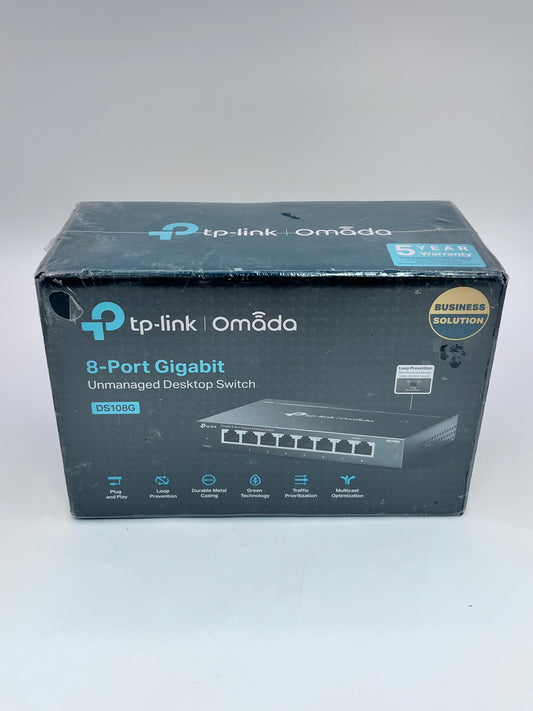 TP-Link Omada 8-Port Gigabit Easy Managed Switch New In Box Black