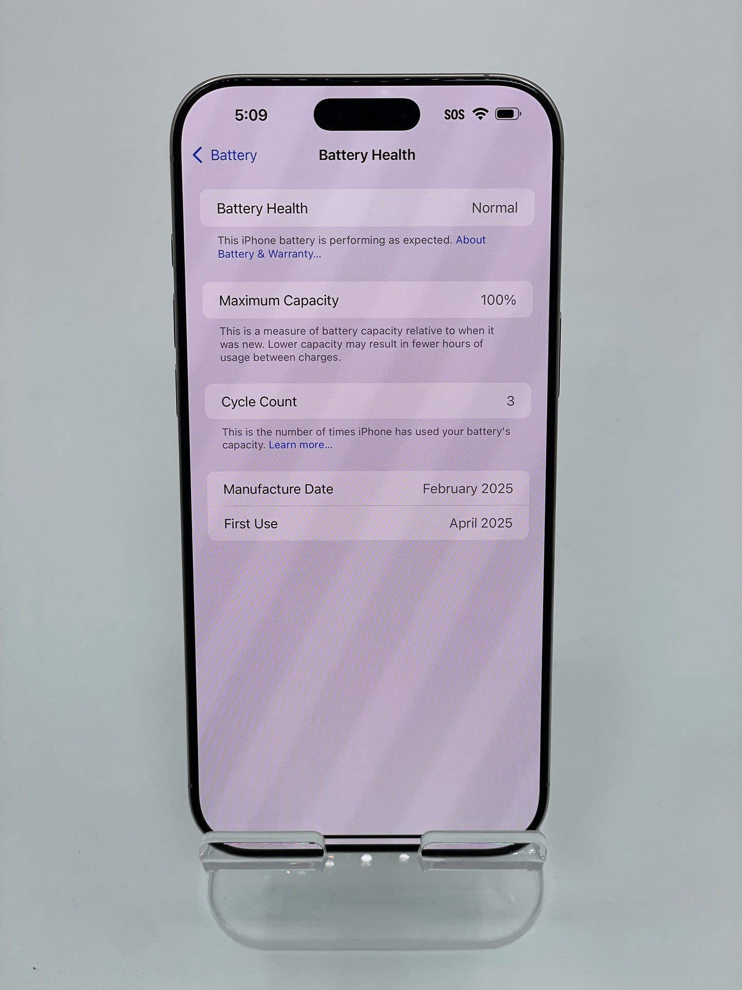 Apple iPhone 16 Pro Max 1TB MYWF3LL/A 100% BH - Natural Titanium