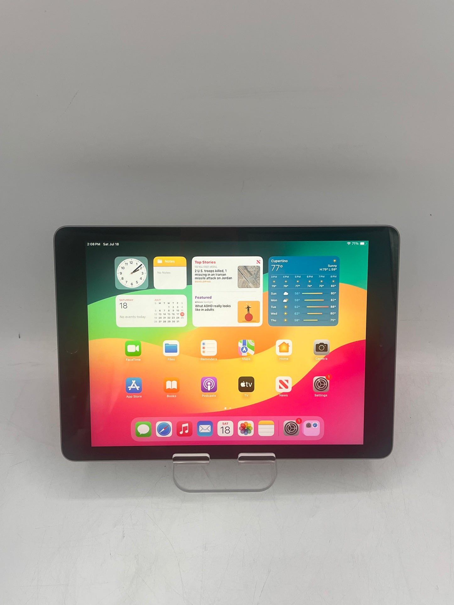 2018 Apple iPad 6th Gen A1893 128GB Wi-Fi Only Black Tablet