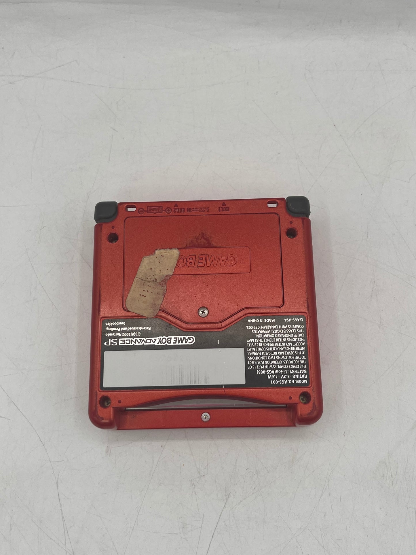Nintendo Game Boy Advance SP AGS-101 2005 Handheld Game Console Red
