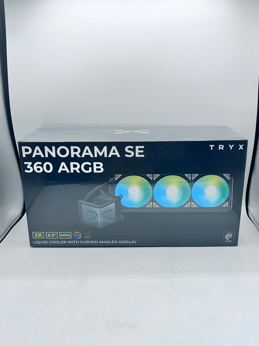 TRYX Panorama SE 360 ARGB Liquid Cooler 294027  – Black | LGA 1851/1700/1200/115X AM4 AM5- New In Box - Black