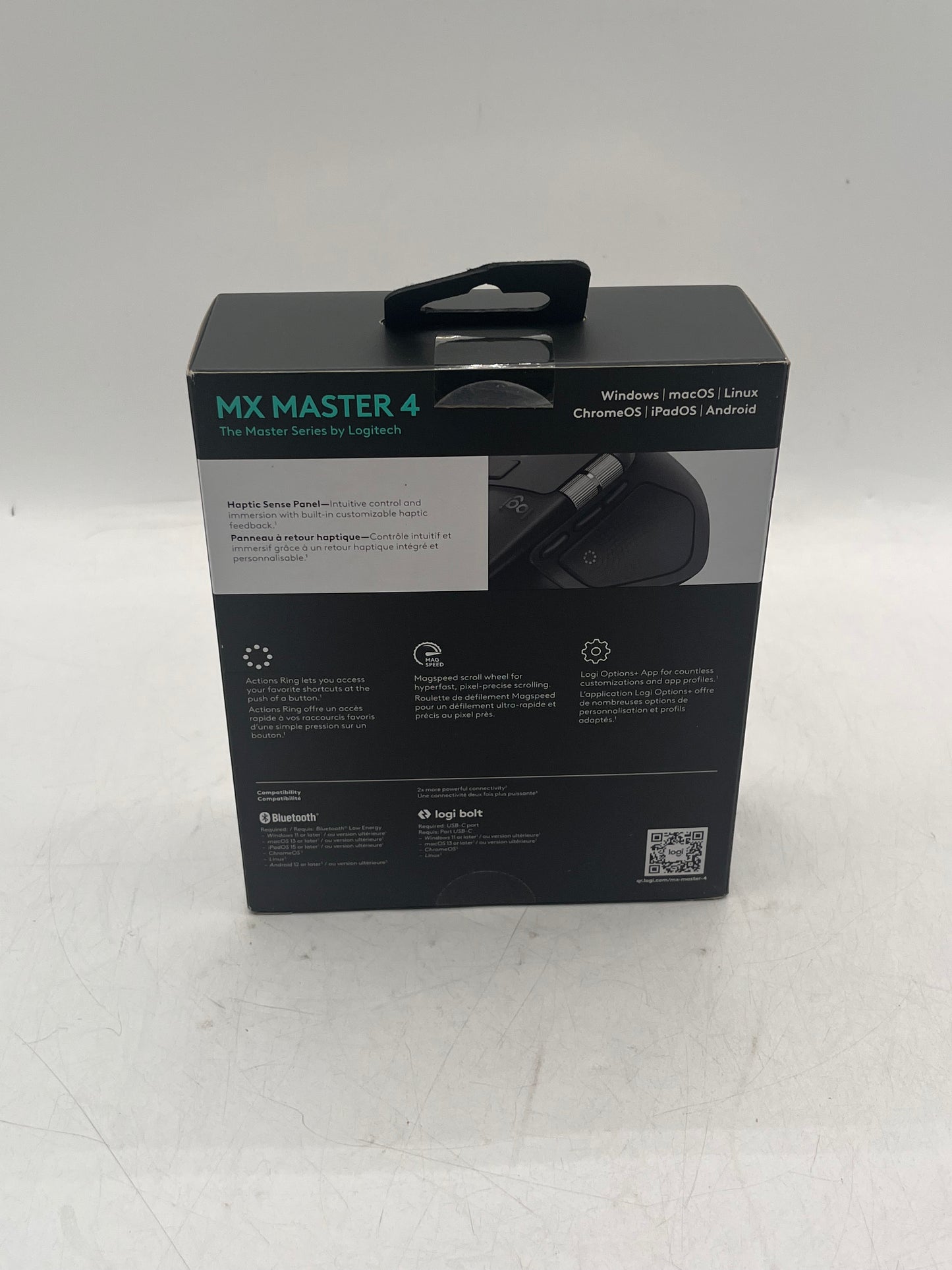 Logitech MX Master 4 Wireless Mouse 8000 DPI Sensor Multi-Device Black