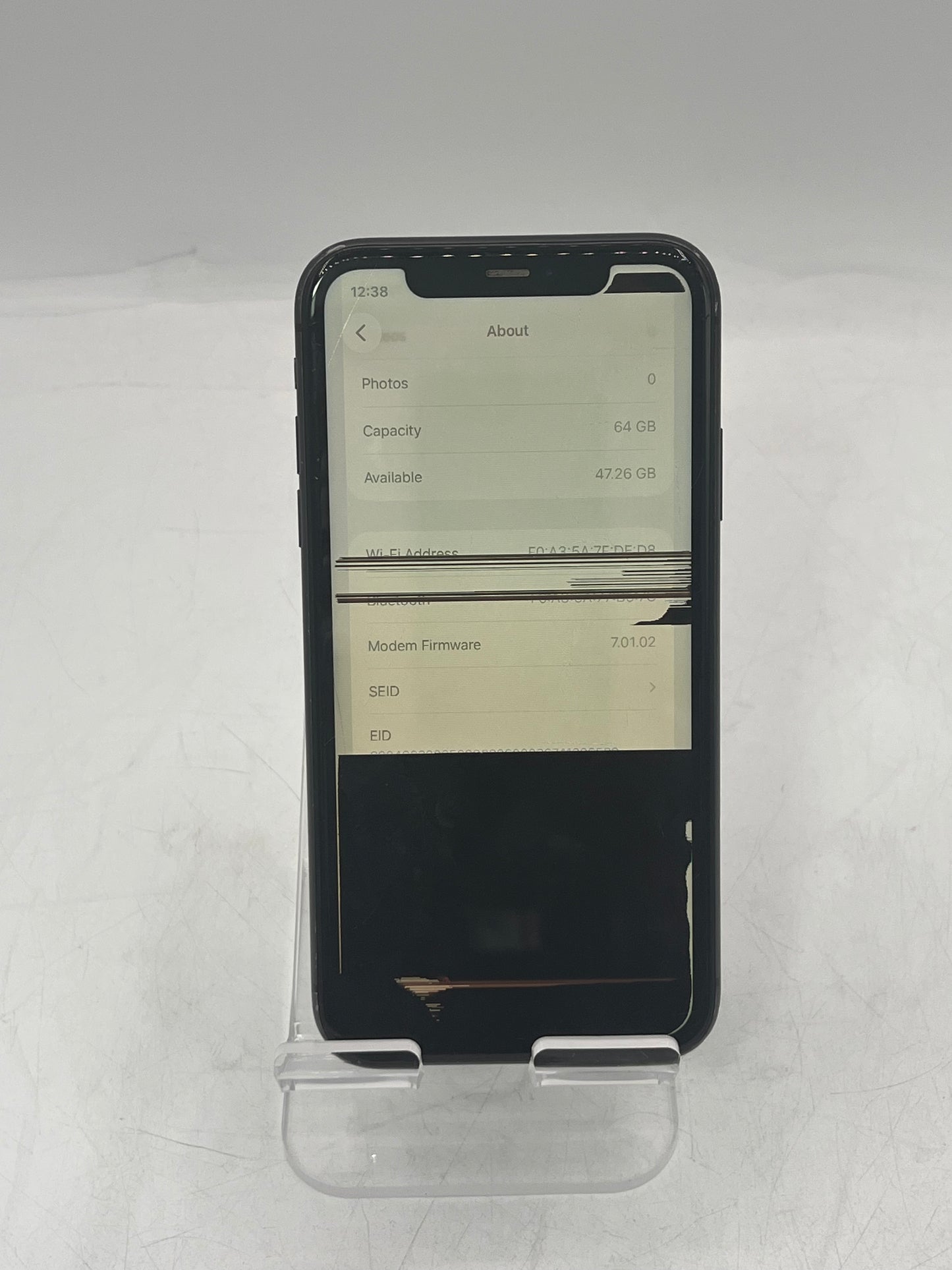 Unlocked Apple iPhone 11 MWHT2LL/A A2111 64GB Black BROKEN