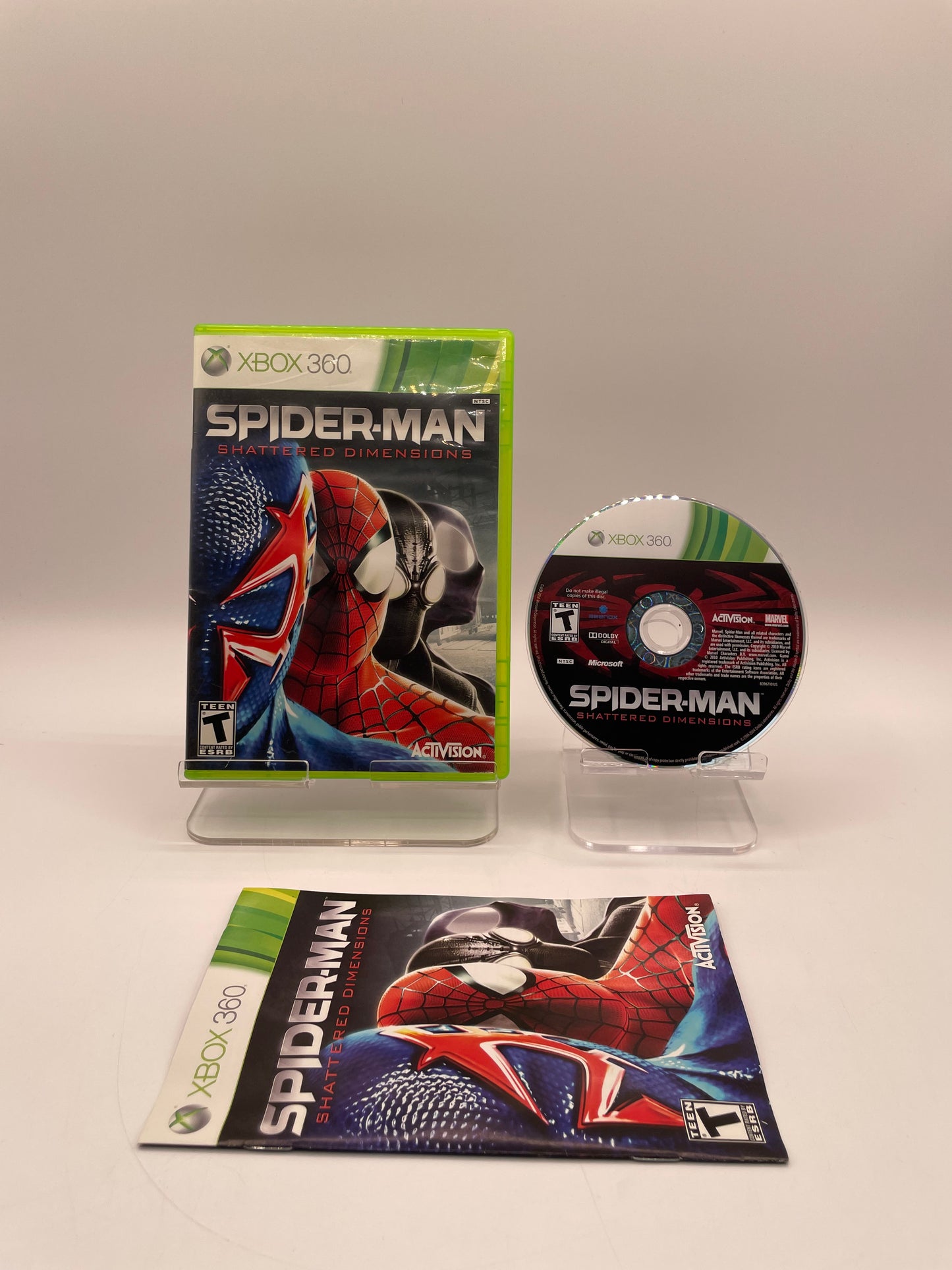Spider-Man Shattered Dimensions Xbox 360 Activision Manual Tested