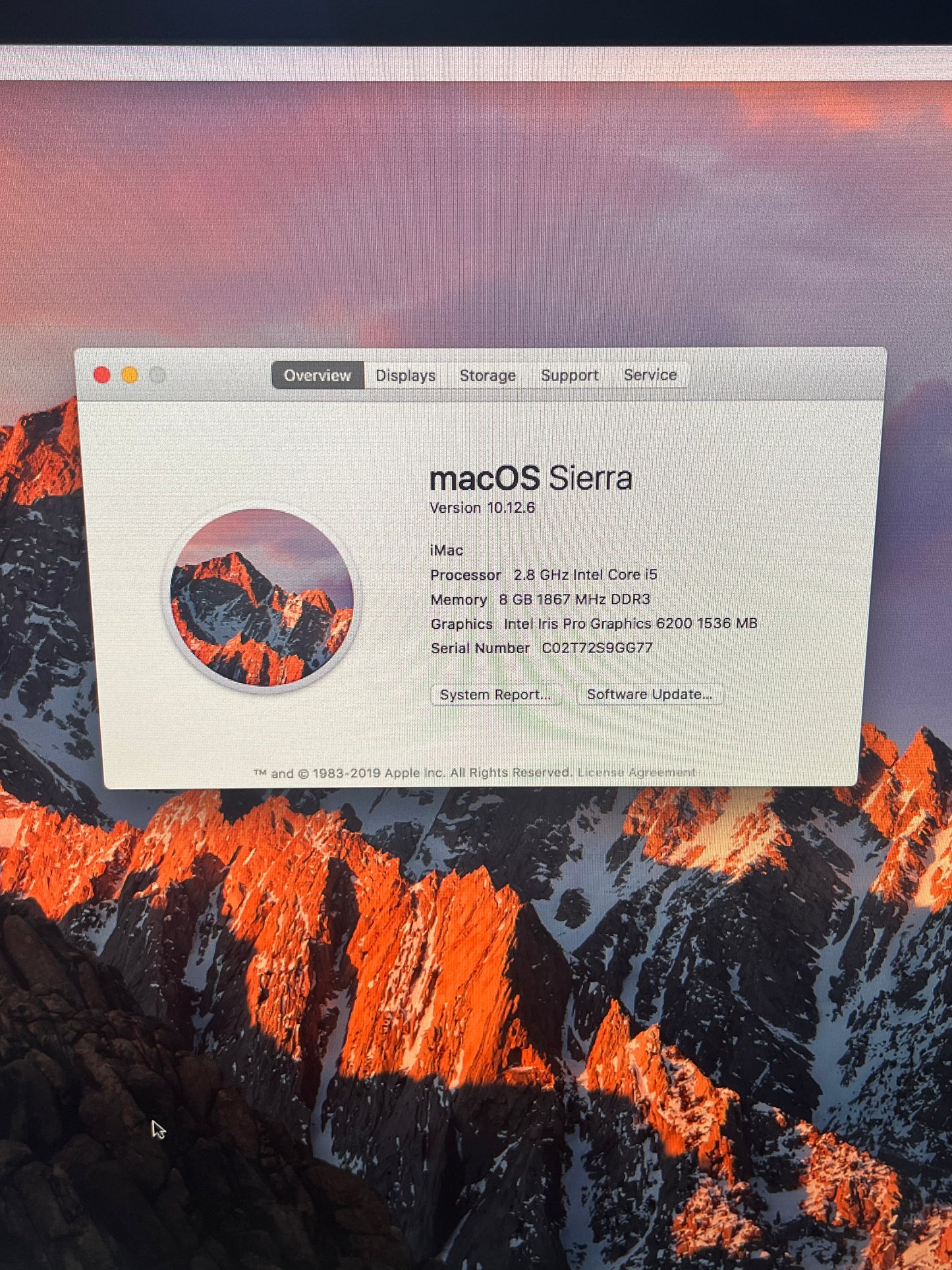 Apple iMac 21.5" 4K A1418 8GB 1TB 2015 Desktop Computer - Silver