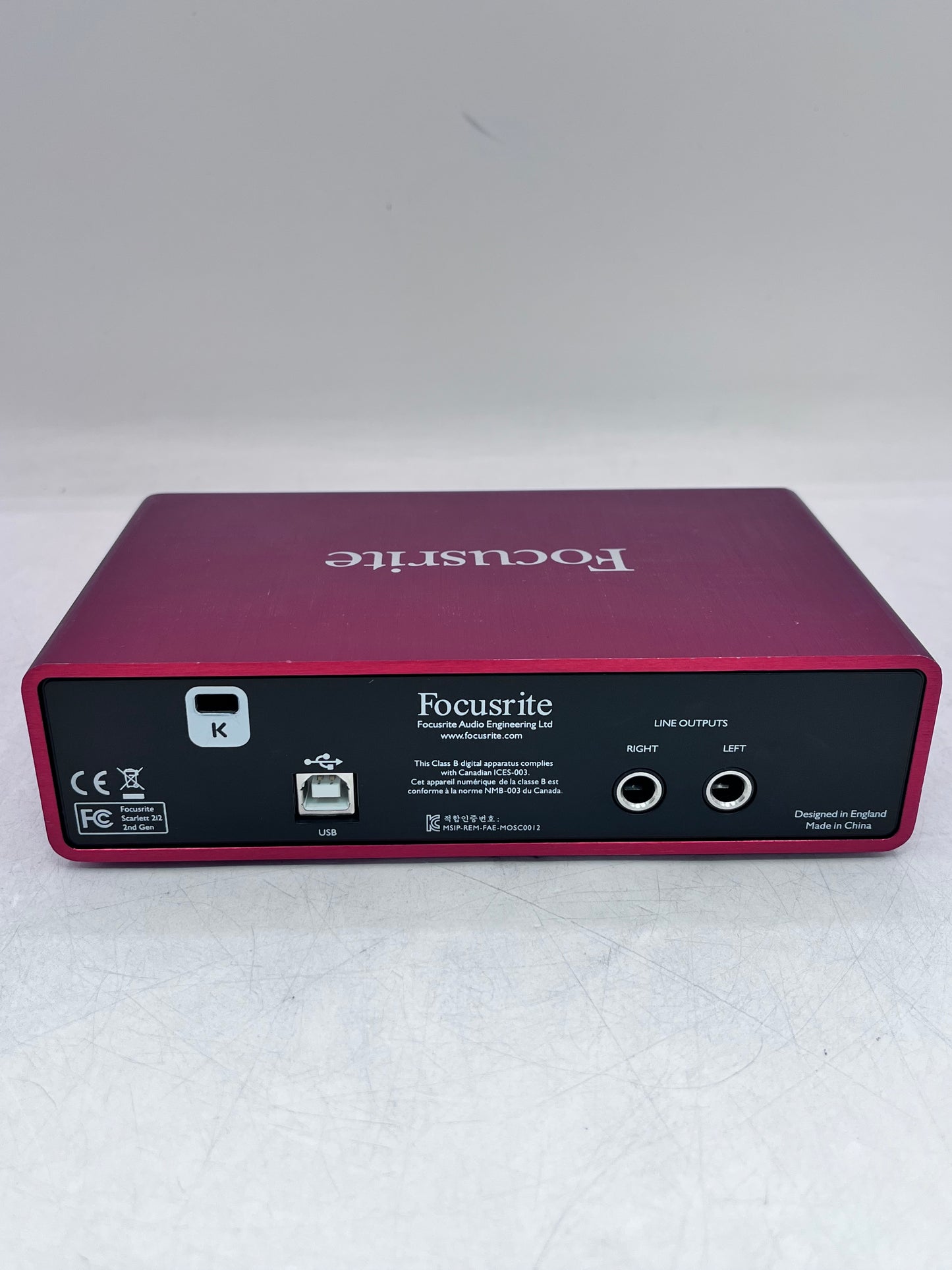 Focusrite Scarlett 2i2 2-Channel USB Audio Interface - AMS-SCARLETT-2I2-2ND-GEN