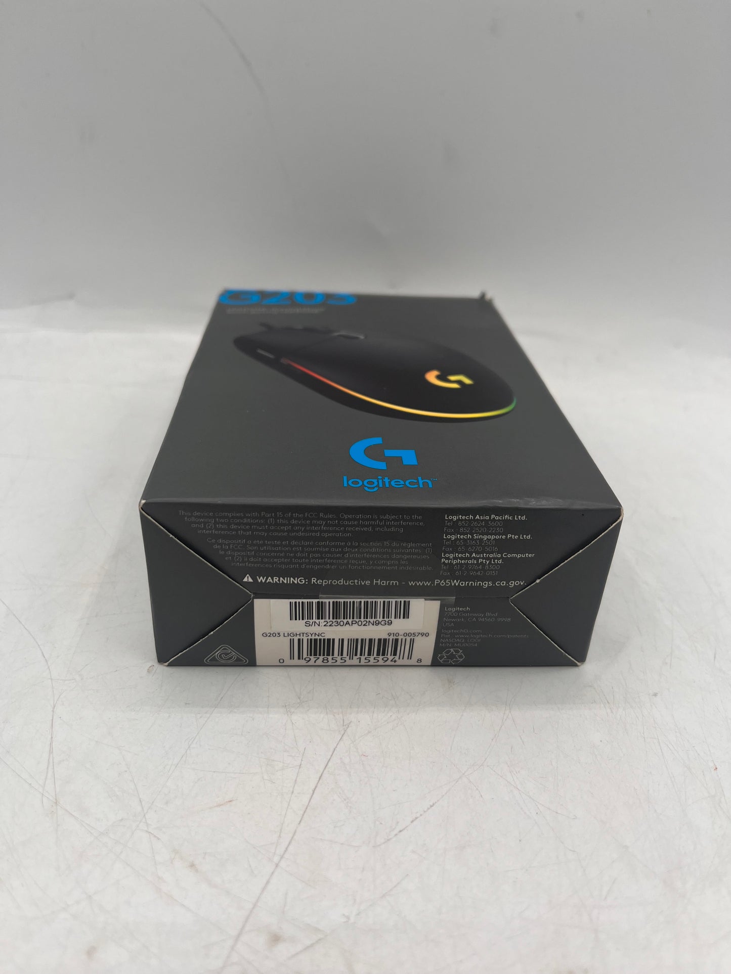 Logitech G203 Lightsync Gaming Mouse - Black