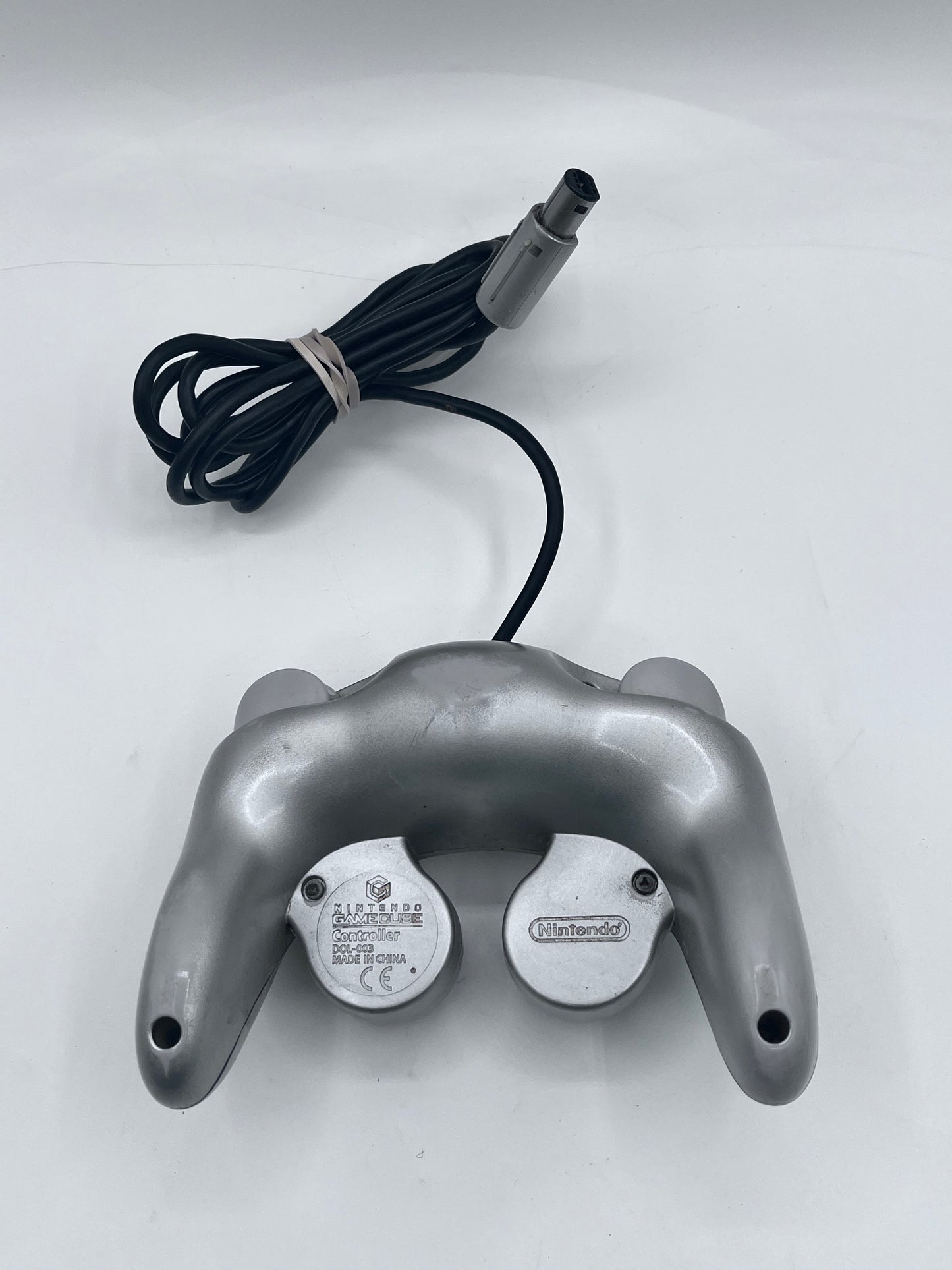 Nintendo Gamecube Controller Platinum Black OEM DOL-003 Tested Working Free Shipping!