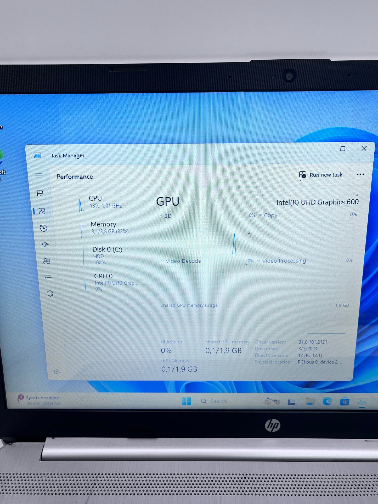HP 15-dw1032nr Laptop Intel Celeron 1TB  8GB - Silver