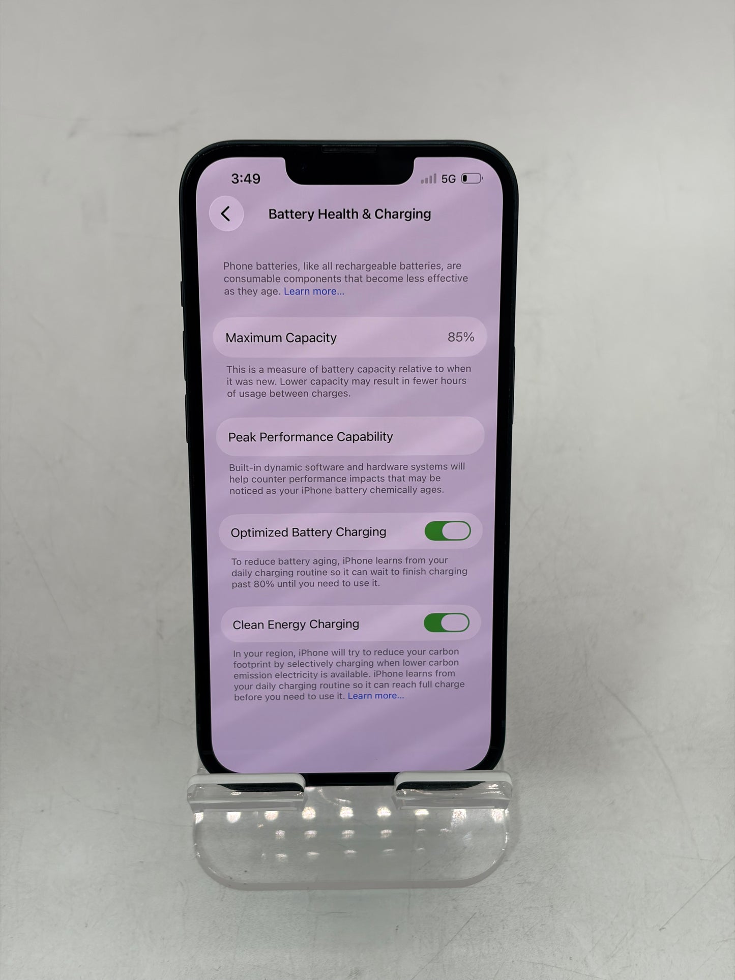 Unlocked Apple iPhone 13 128GB Blue A2482 MLA23LL/A 85% BH