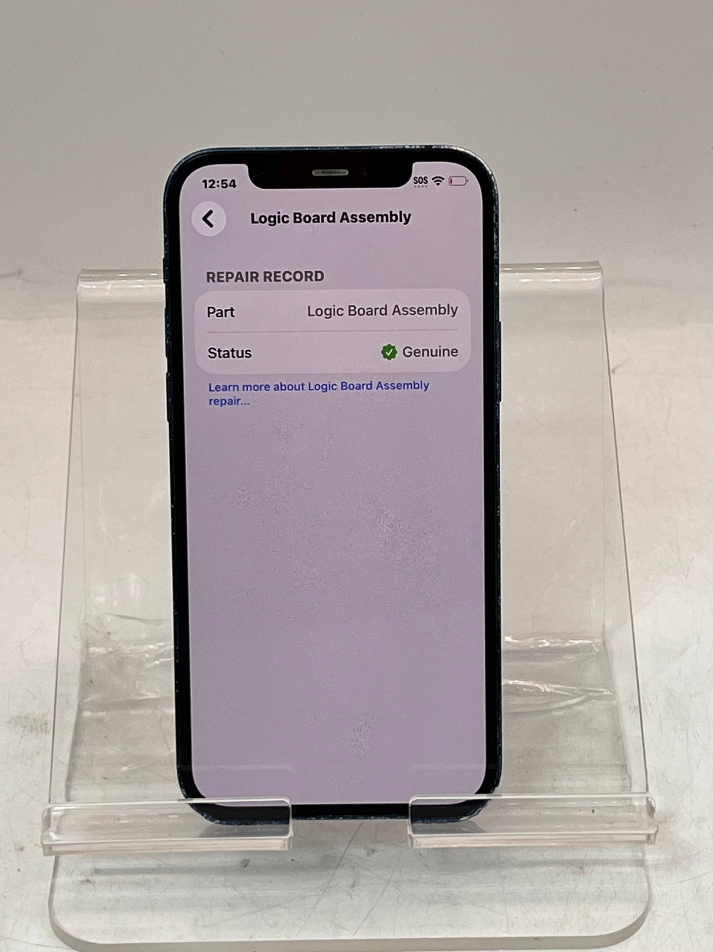 Unlocked Apple iPhone 12 NGFJ3LL/A A2172 256GB Blue BROKEN