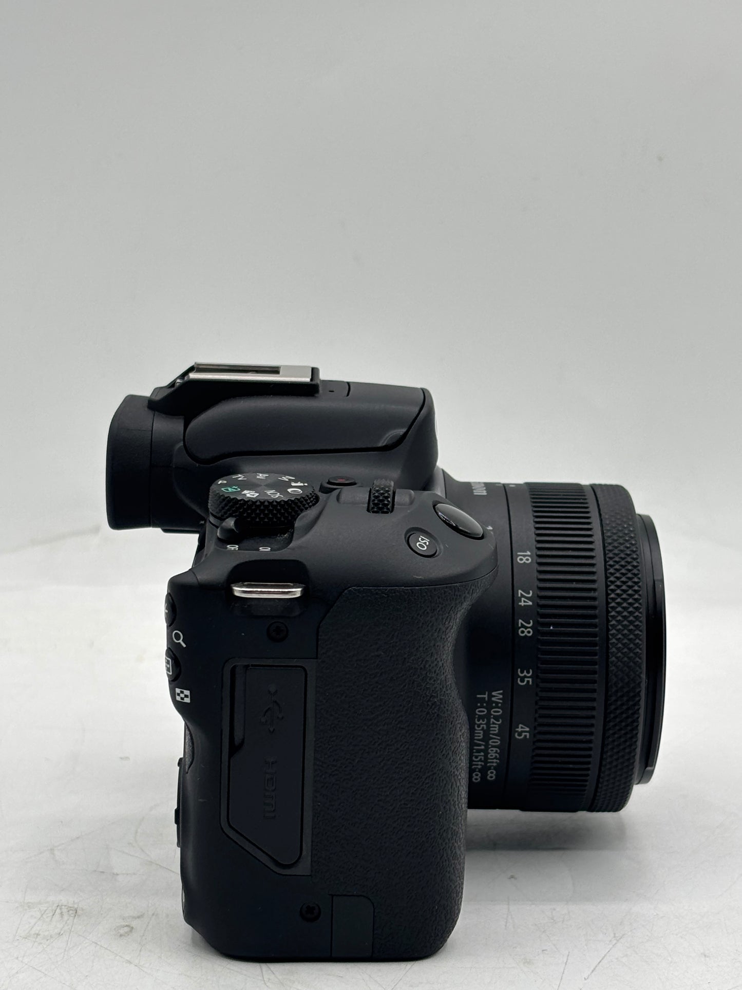 Canon EOS R50 Mirrorless Camera + RF-S 18-45mm Lens 24.2MP Tested NO BATTERY