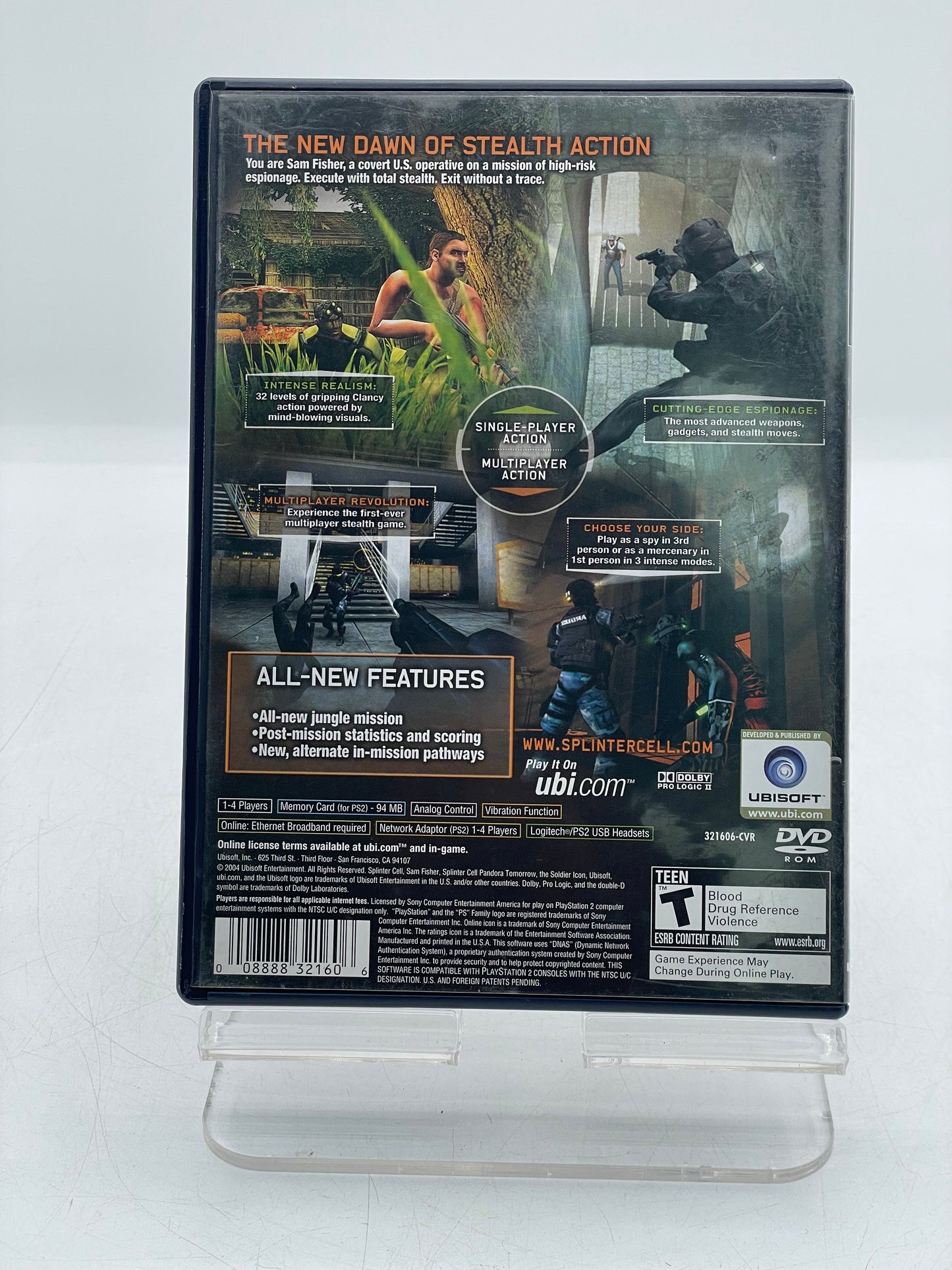 Splinter Cell: Pandora Tomorrow - Sony PlayStation 2 PS2 Video Game
