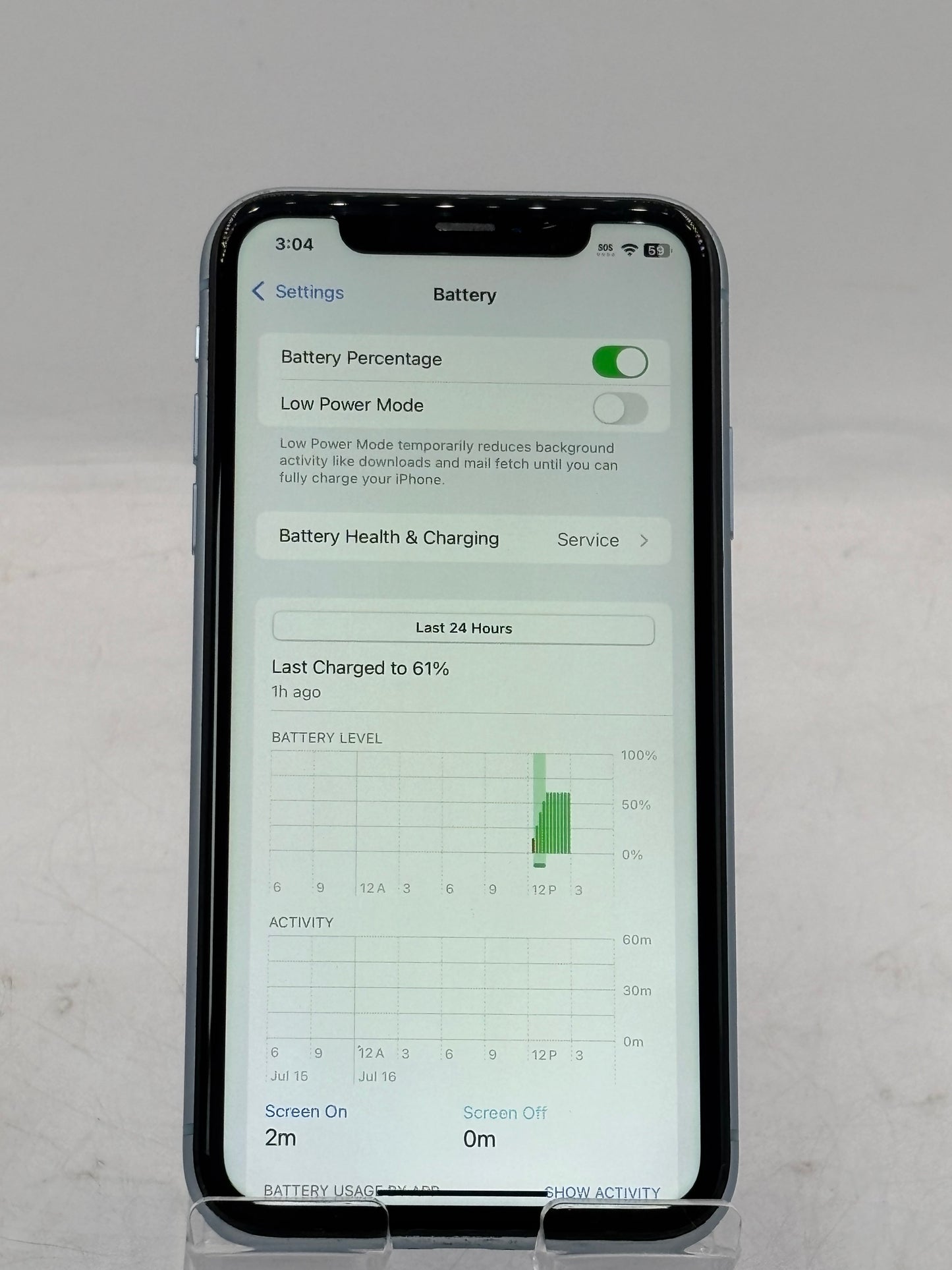 Unlocked Apple iPhone XR A1984 MRYX2LL/A 64GB Smart Phone Blue