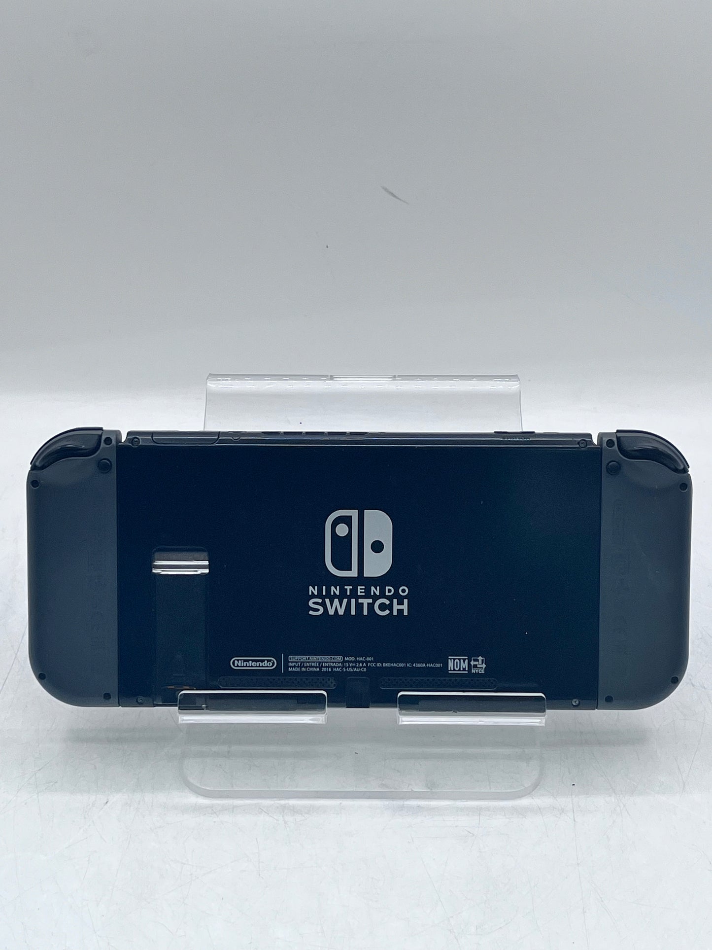 Nintendo Switch v1 Video Game Console HAC-001 Black and Charger Tested