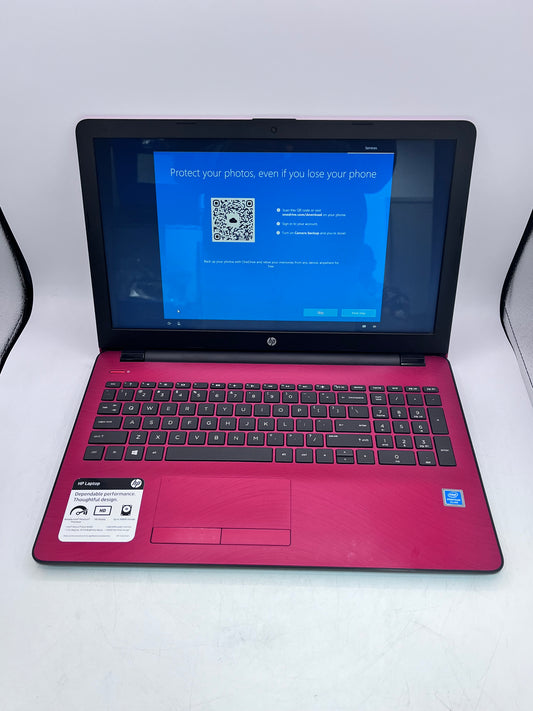 HP Notebook 15-BS234WM (2018), 6th Gen Intel Pentium, 500GB 4GB - Red