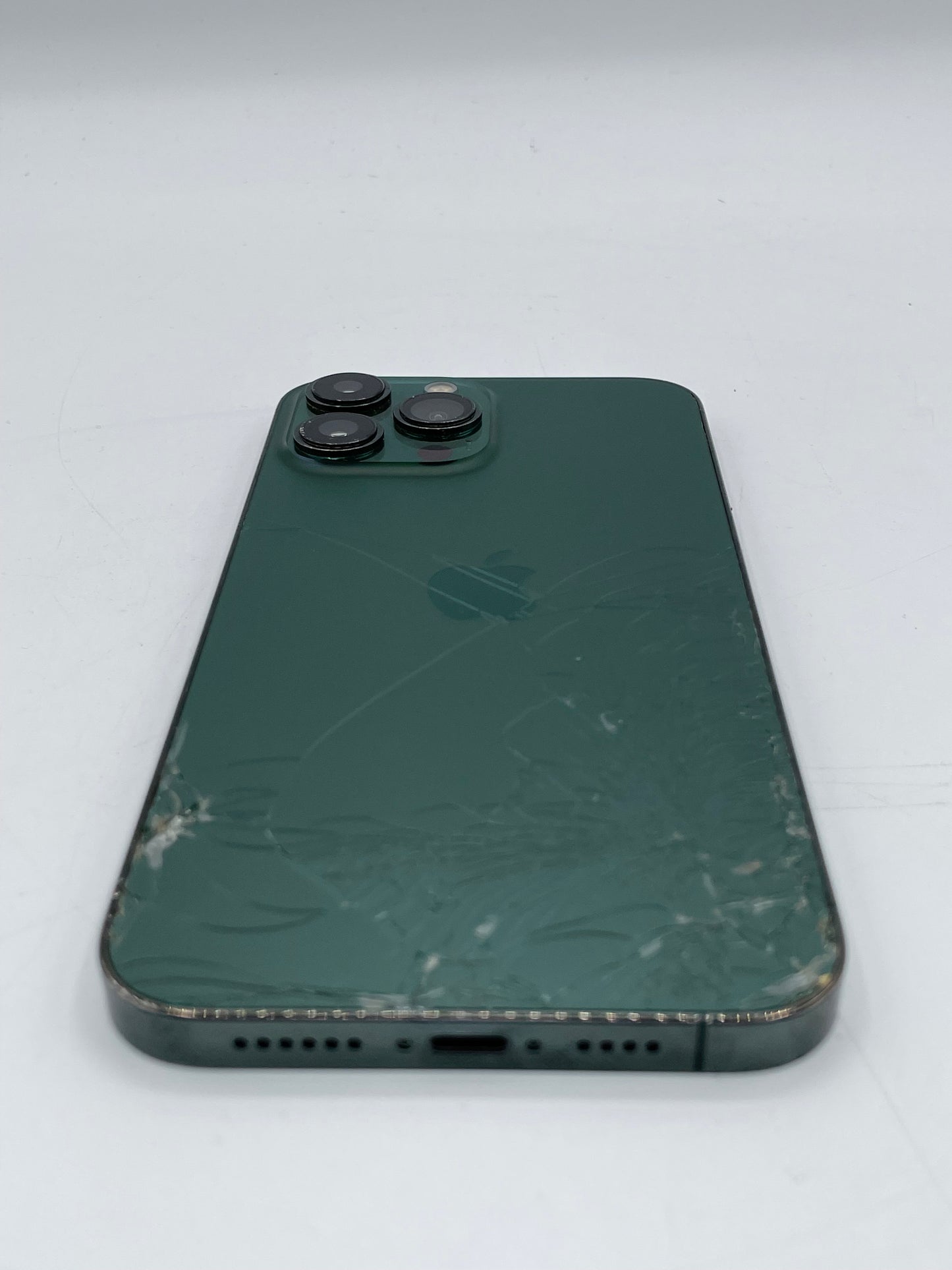 Apple iPhone 13 Pro Max 128GB Unlocked - Green - Cracked Back 99% Battery