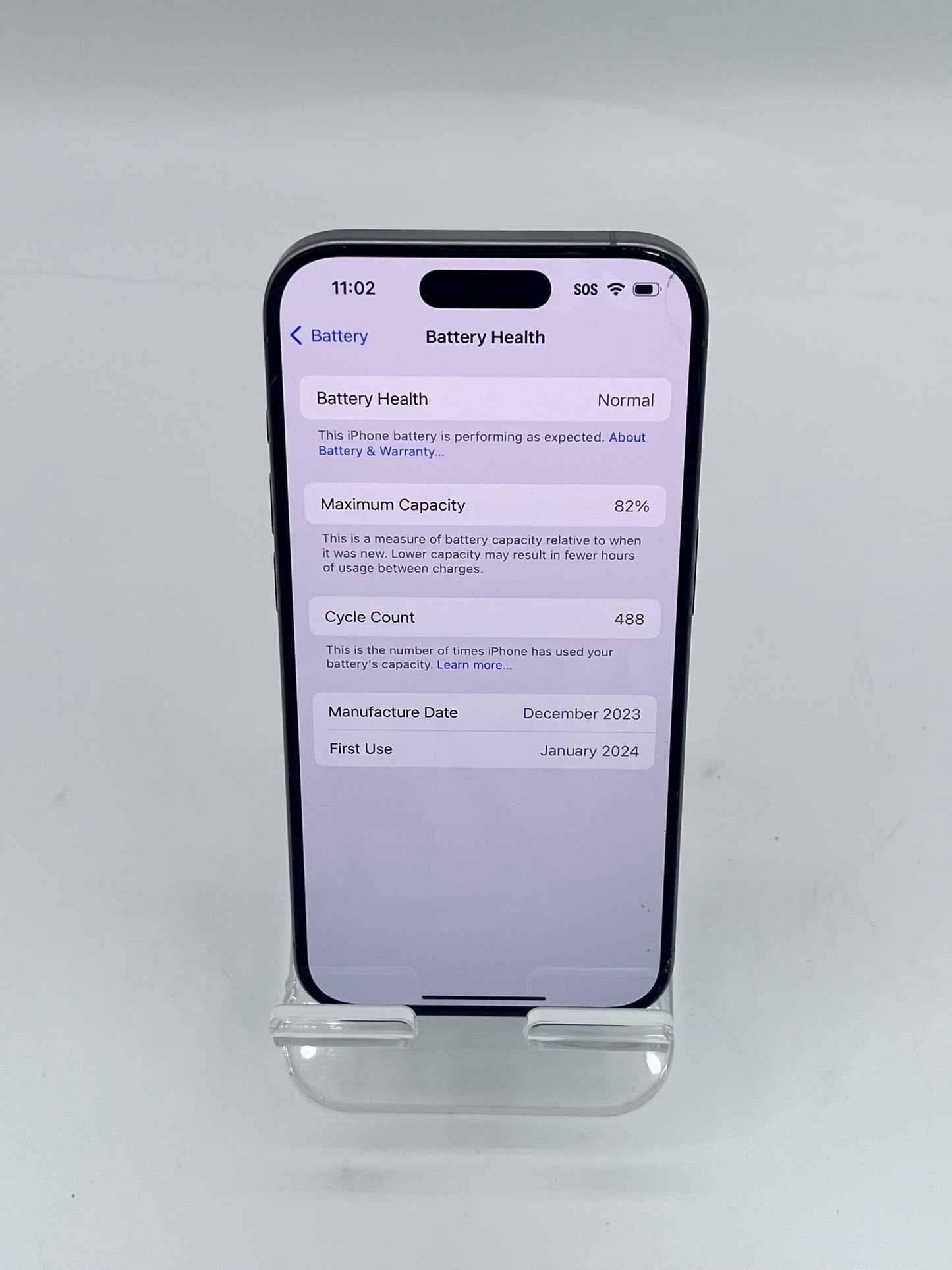 Unlocked  Apple iPhone 15 Pro  A2848 MTQP3LL/A 128GB Silver READ