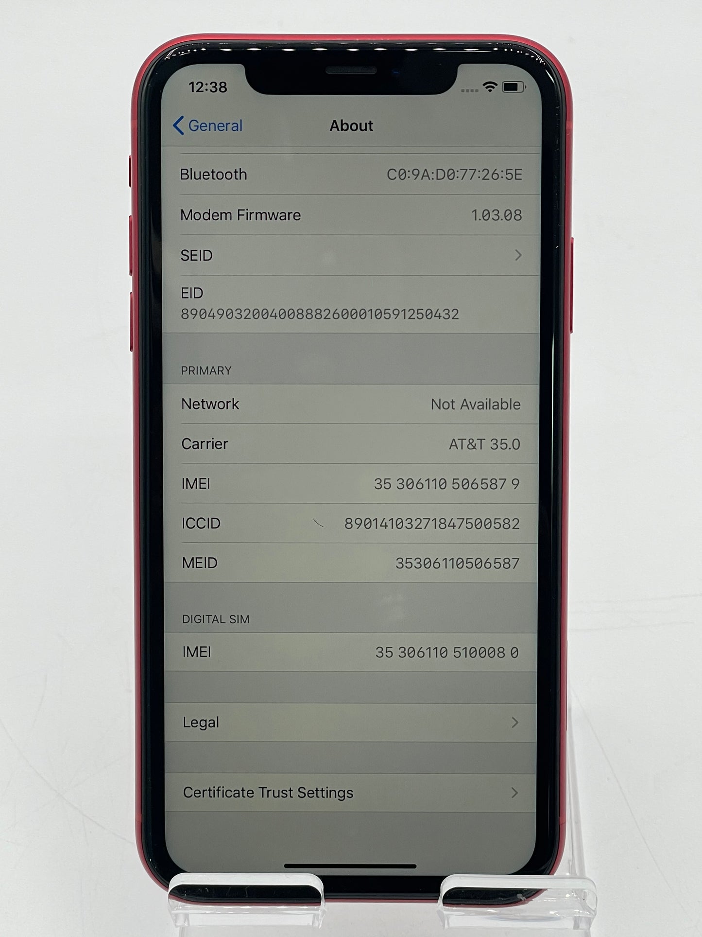 Apple iPhone XR - 64GB - Red - Clean IMEI - Great Condition - A