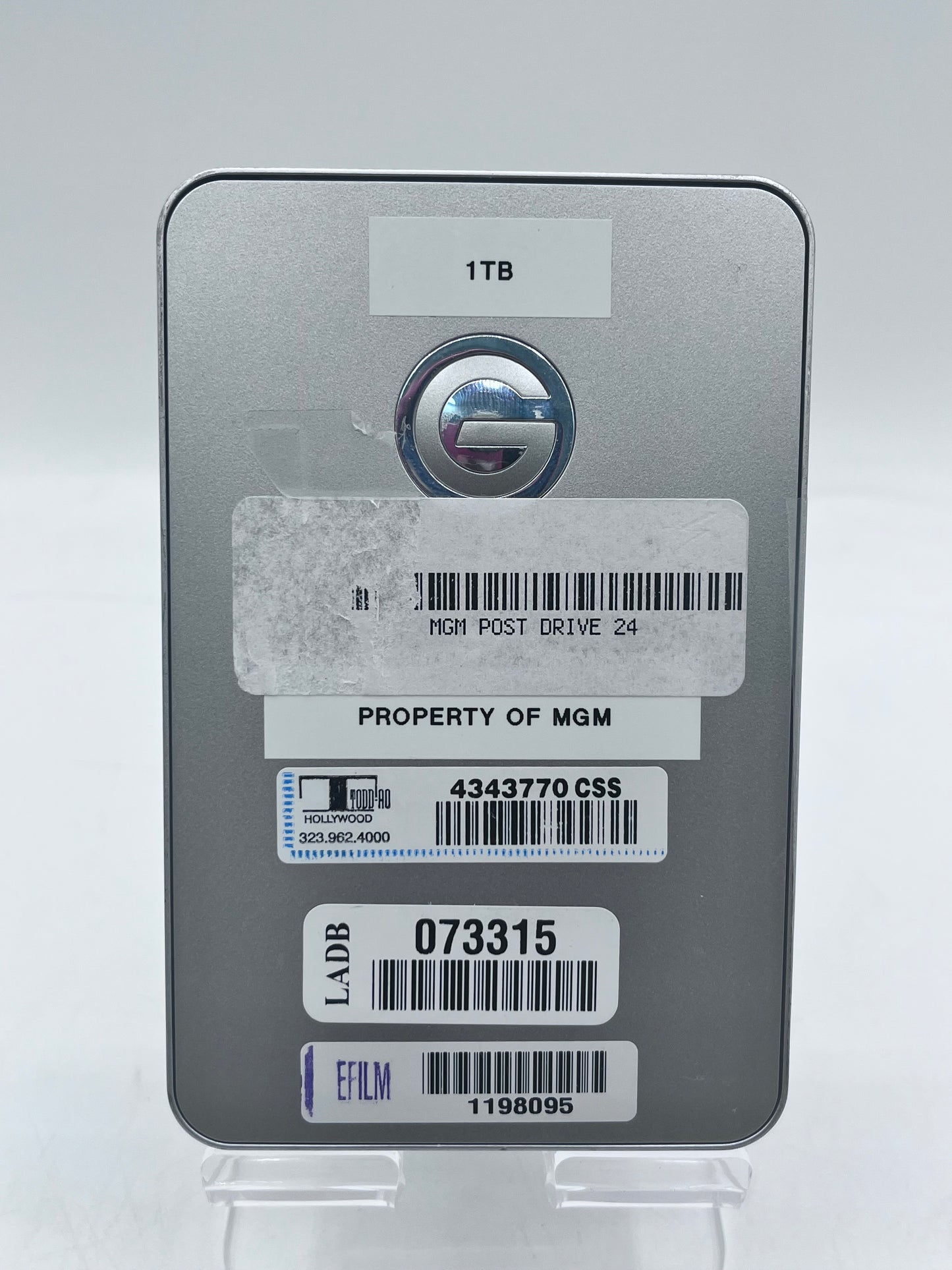 G Drive Mobile USB 1TB External Hard Disk Drive - Silver