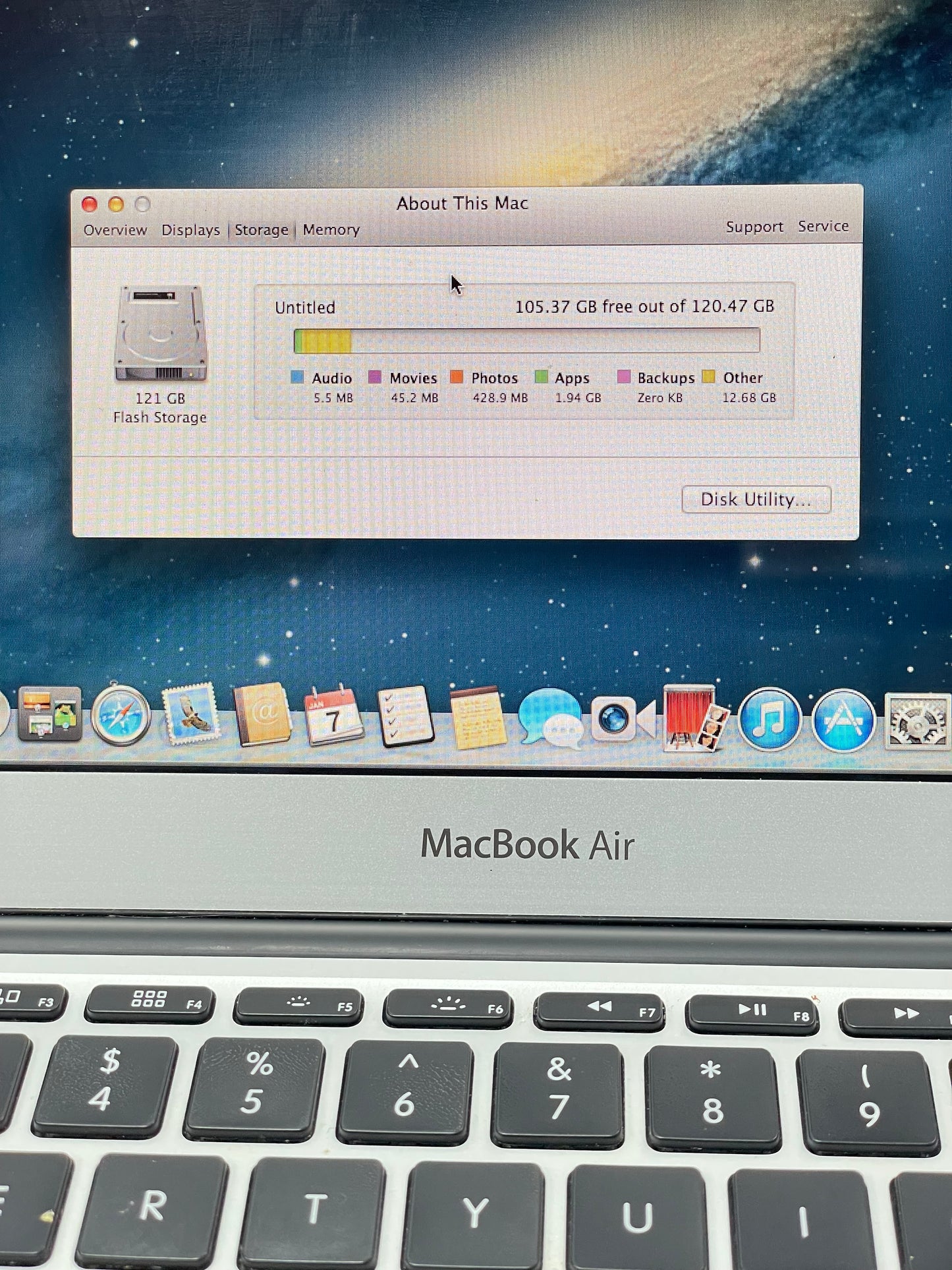 Apple MacBook Air 11" A1465 2014 4GB 128GB Core i5 Silver