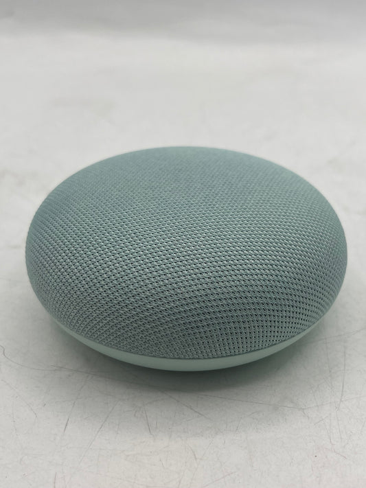 Google Nest Mini 2nd Gen Smart Home Speaker Light Blue Green Voice Control AI
