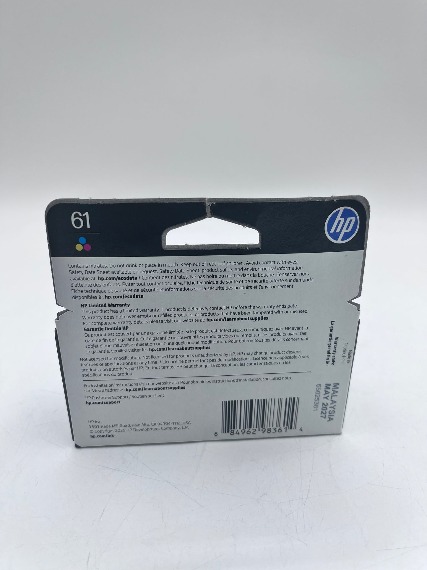 HP 61 Tricolor Ink Cartridge