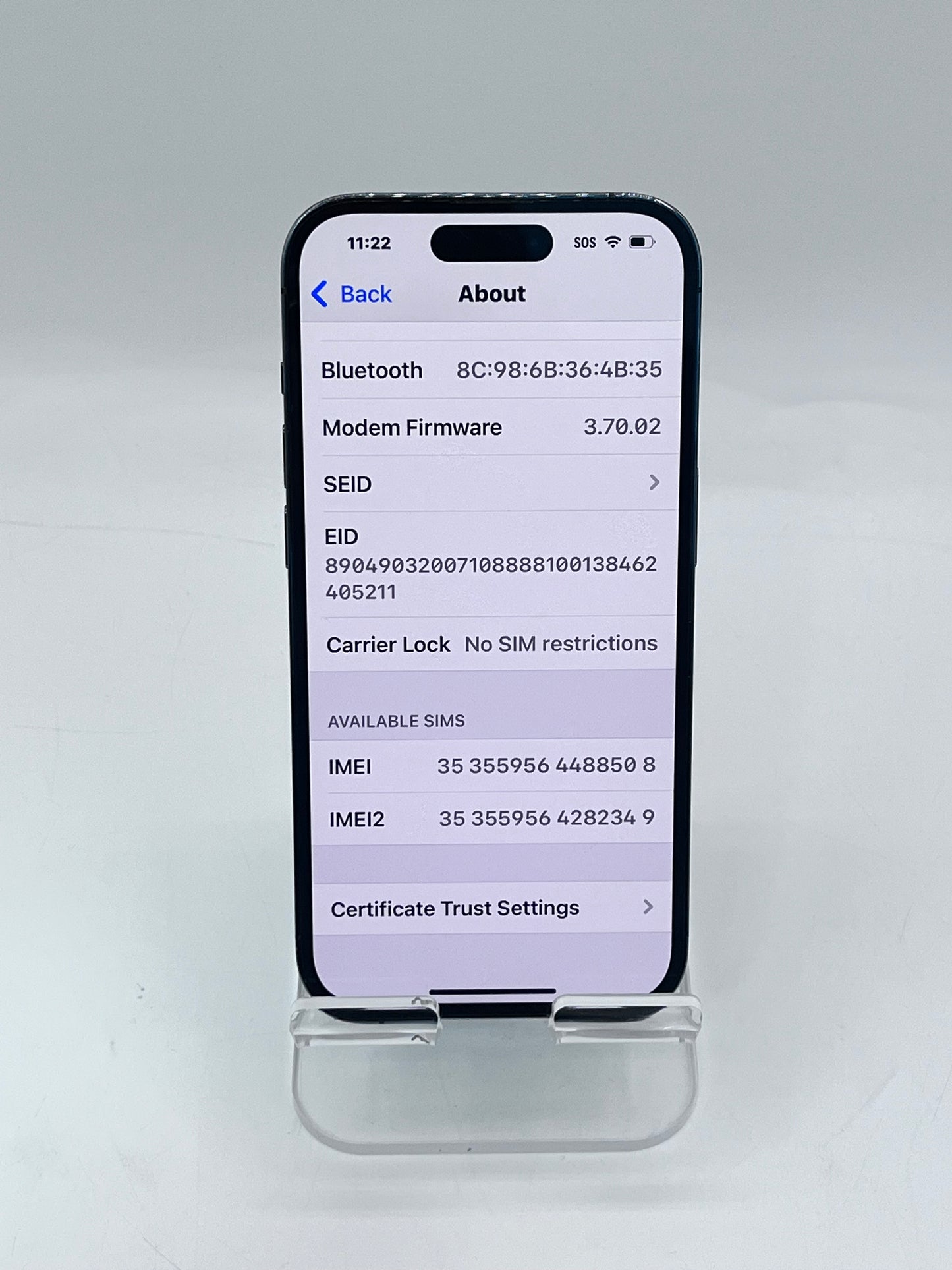 Unlocked Apple iPhone 14 Pro 6.1" 512GB A2650 MQ273LL/A - Purple READ