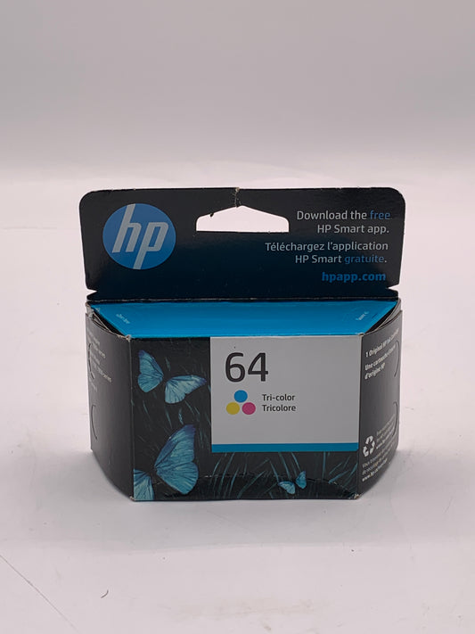 HP 64 Tri-Color Ink Cartridge - New In Box