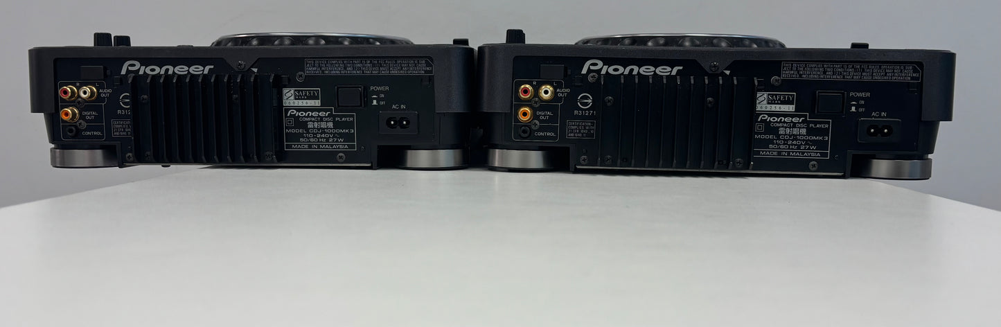 Pioneer CDJ-1000MK3 Pair (2x) Professional DJ CD Players – Tested & Working