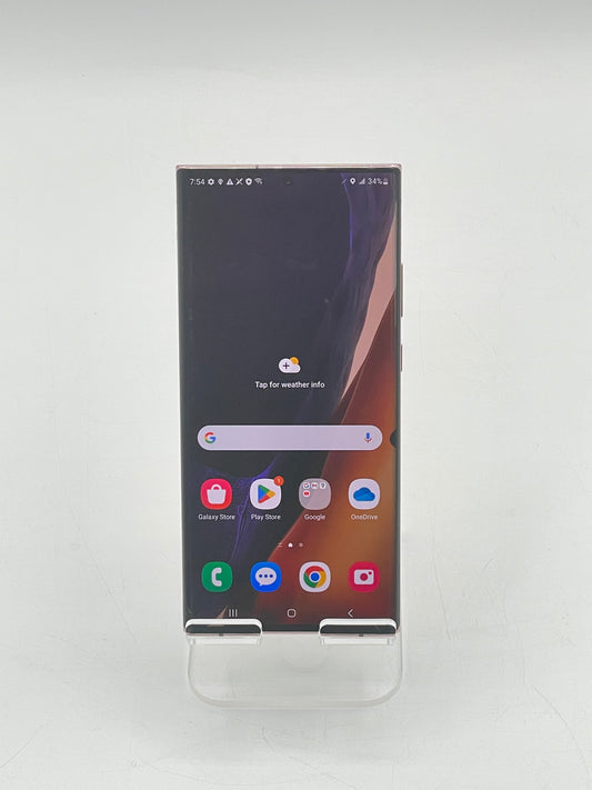 Unlocked Samsung Galaxy Note20 Ultra 5G 128GB Mystic Bronze No Stylus