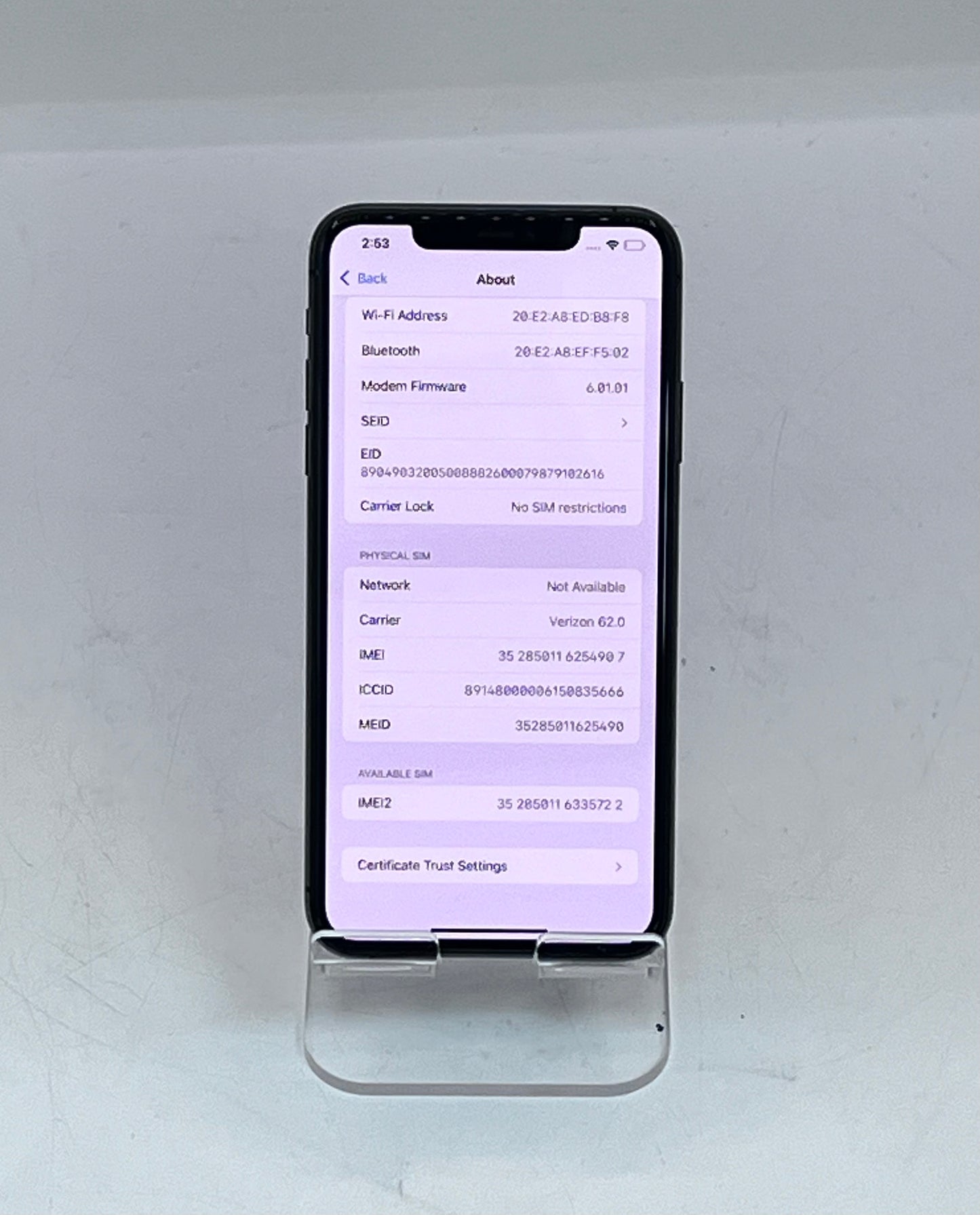 Unlocked Apple iPhone 11 Pro Max Space Gray 256GB A2161 NWGK2LL/A