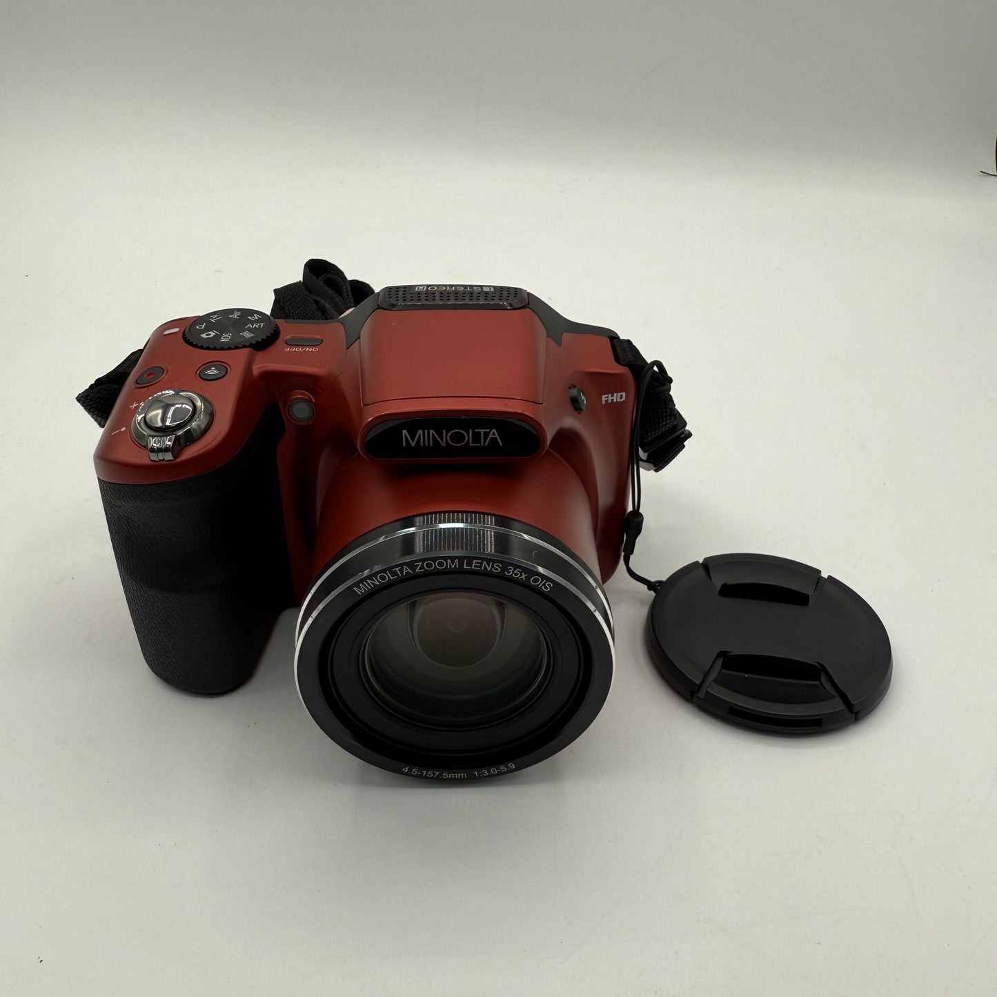 Minolta MN35Z 20MP 35X Optical Zoom Digital Camera Red Tested
