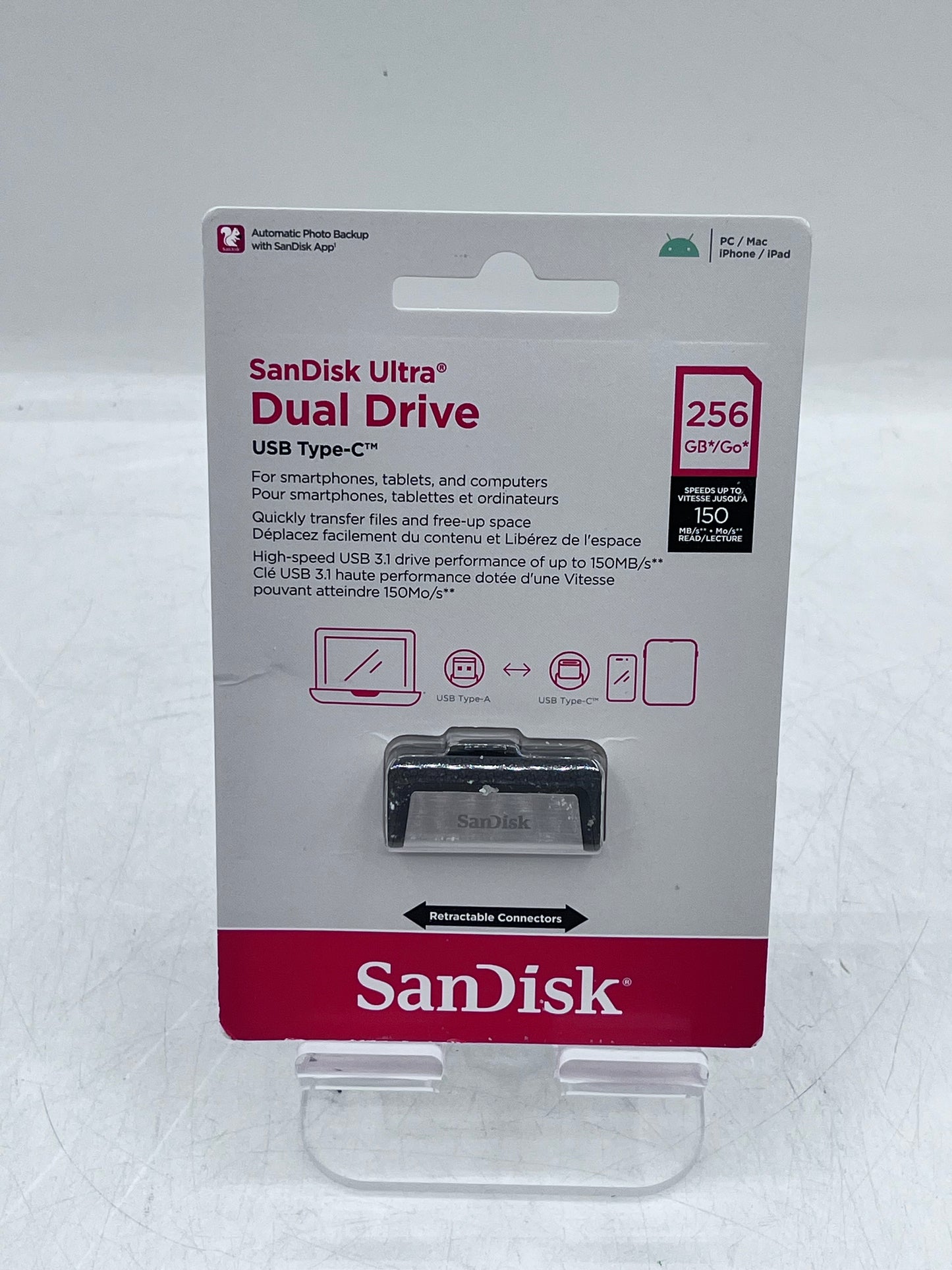 SanDisk Ultra 256GB OTG Dual USB Type-C Flash Drive