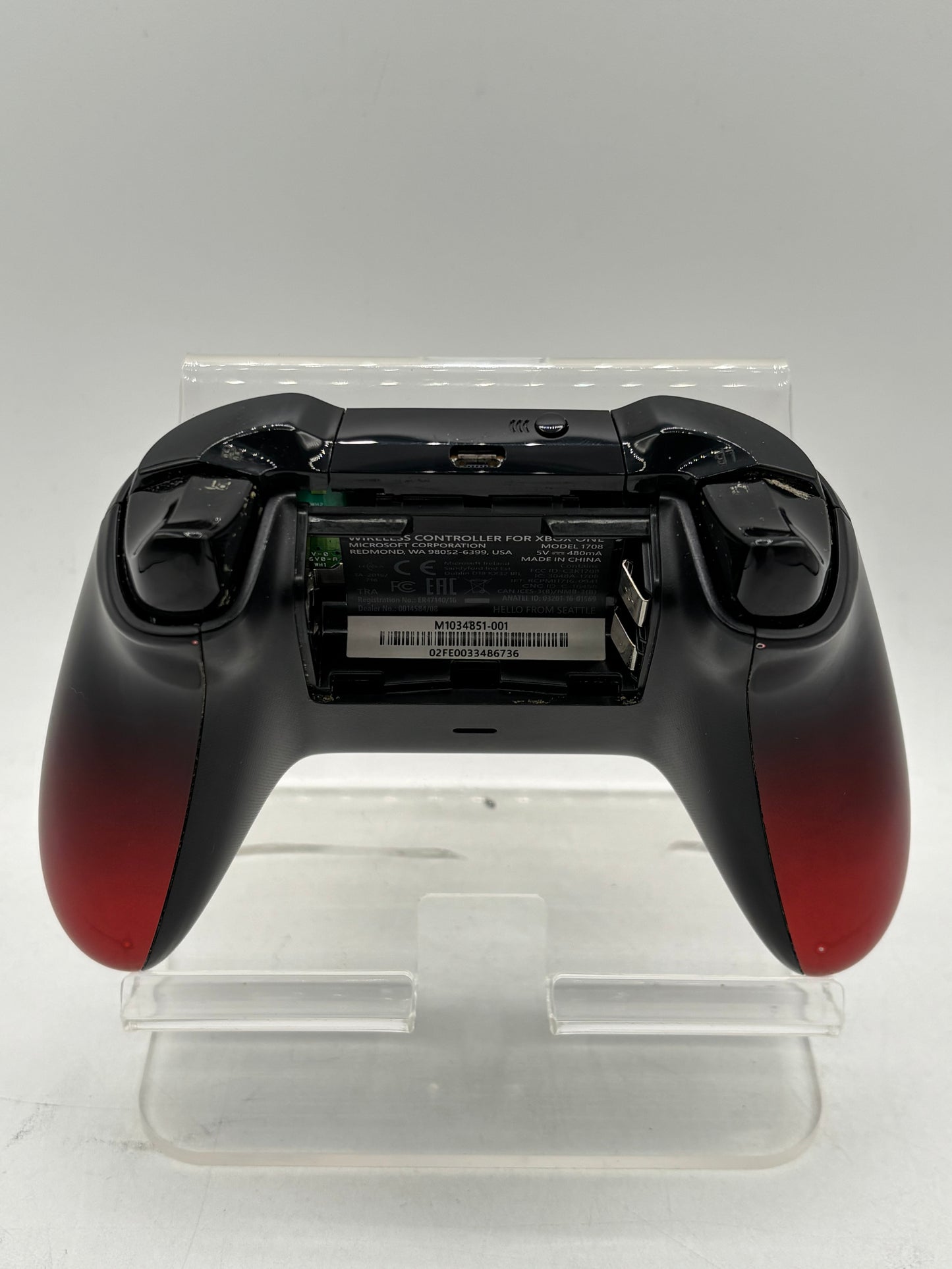Xbox One Controller Model 1708, Volcano Shadow Red (FREE SHIPPING)
