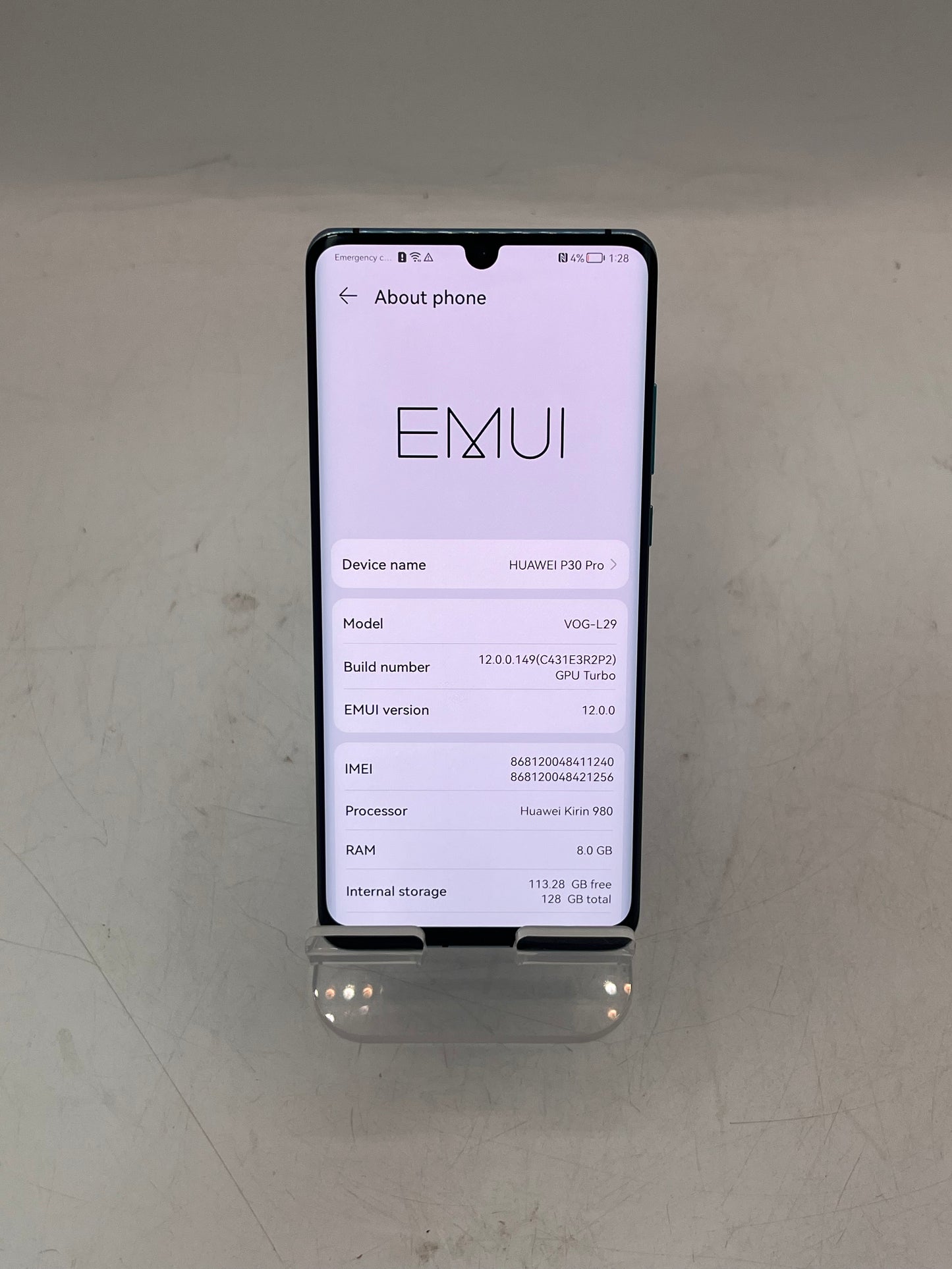 HUAWEI P30 Pro VOG-L29 Huawei Kirin 980 8GB 128GB GPU Turbo Accessory Blue