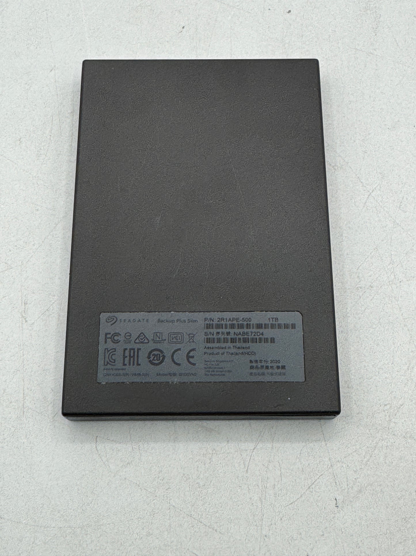Seagate Backup Plus Slim 1TB Portable External HDD USB Black 2R1APE-500